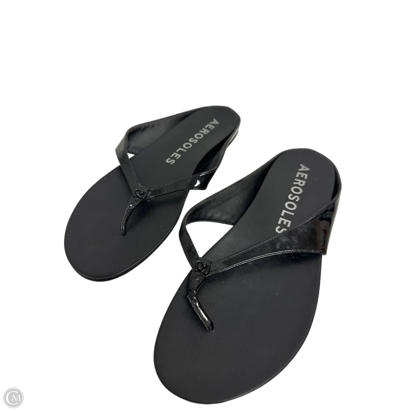 Sandals Flip Flops By Aerosoles In Black, Size: 11