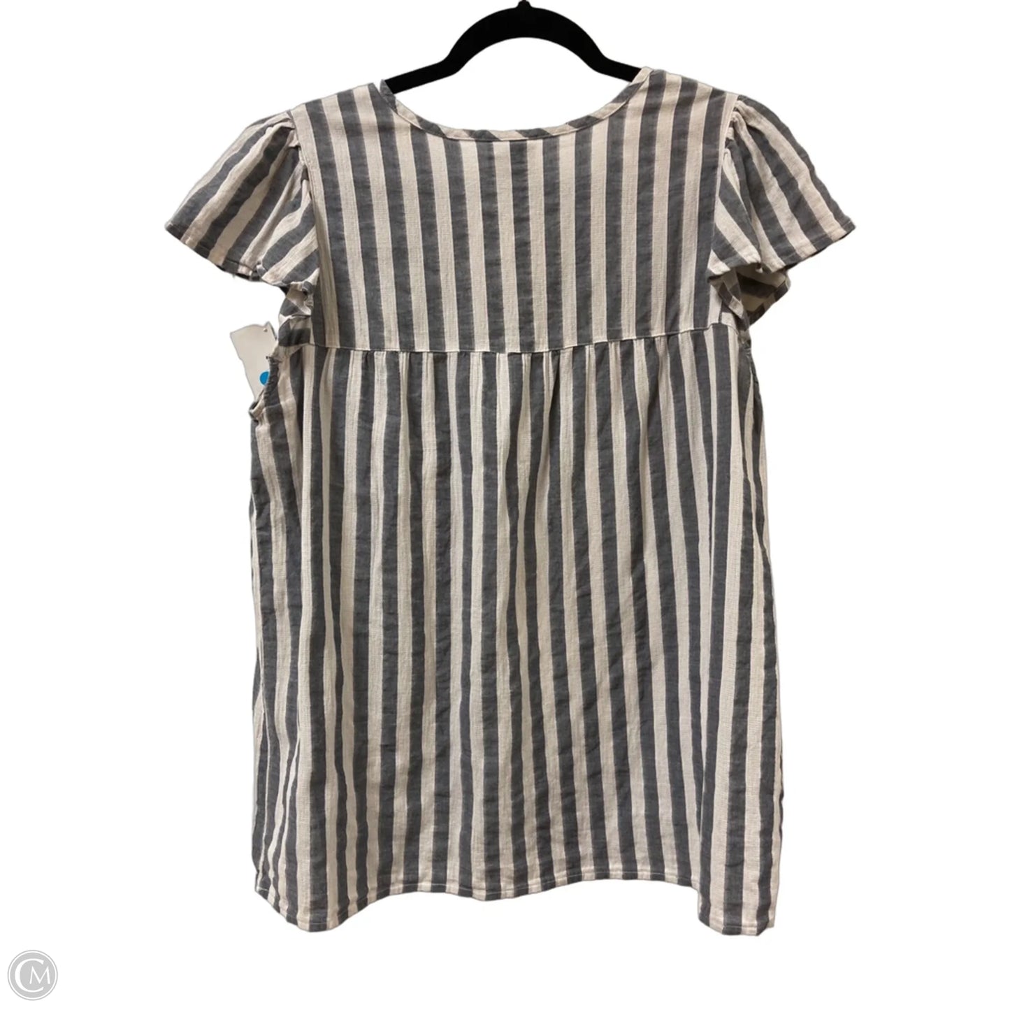 Top Short Sleeve By St Johns Bay In Grey, Size: L