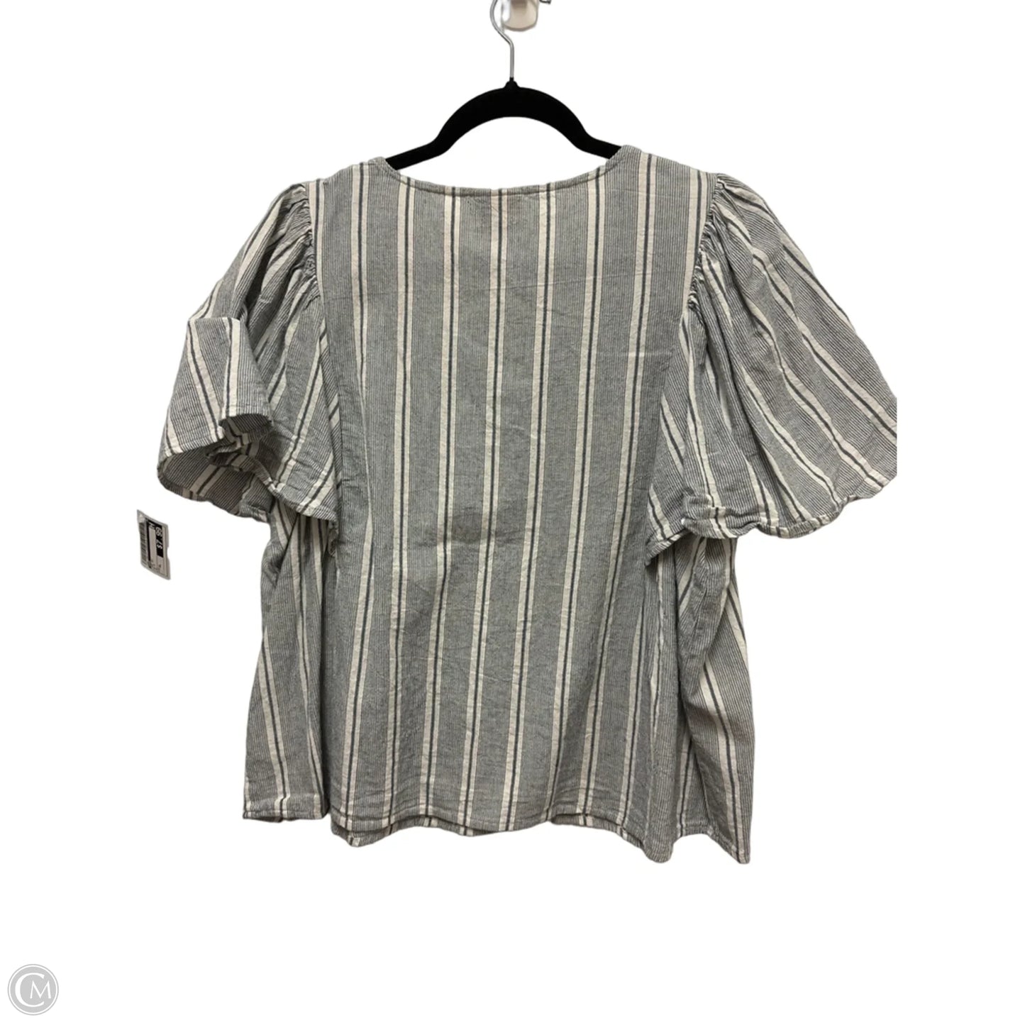Top Short Sleeve By Ana In Blue, Size: Xl