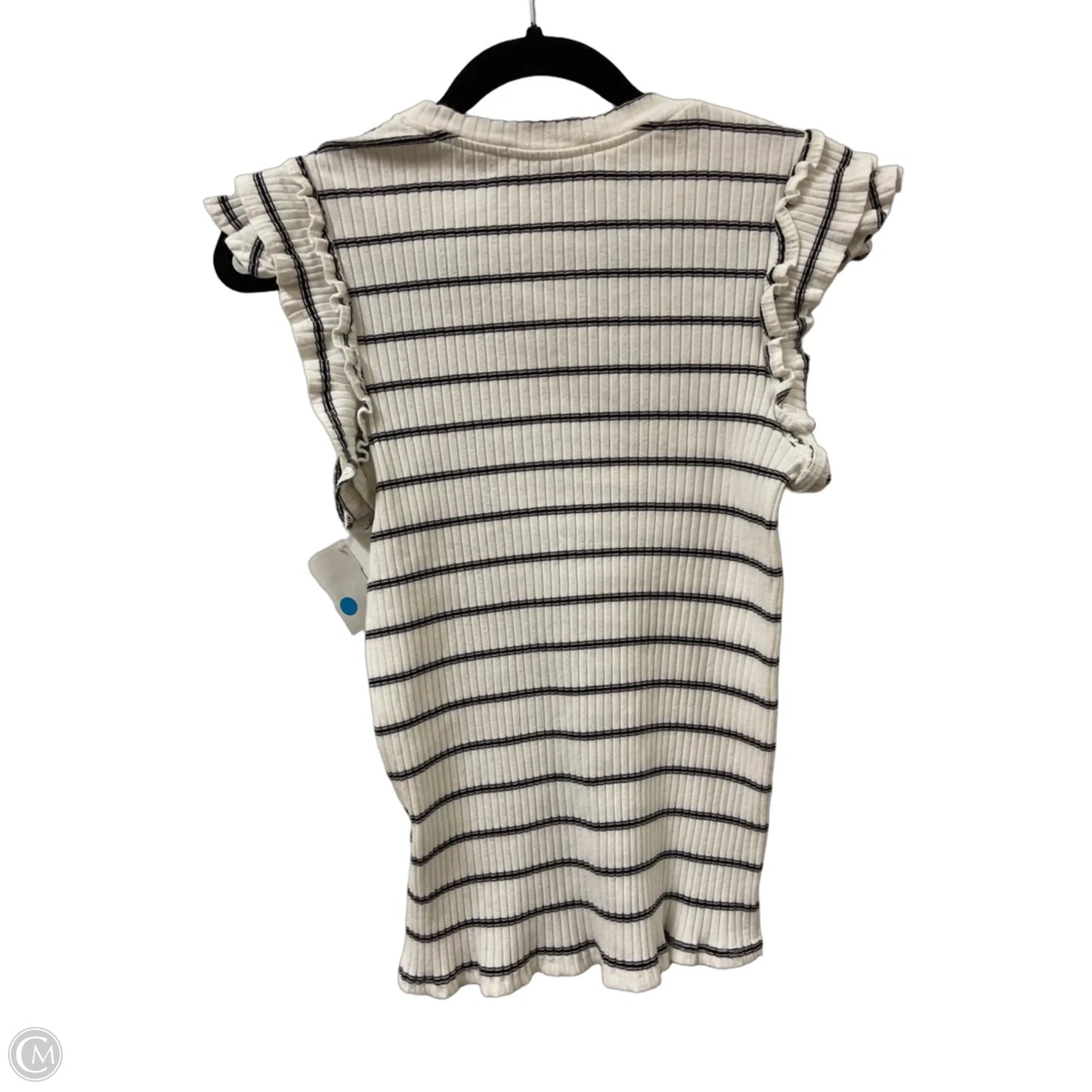 Top Short Sleeve By Clothes Mentor In White, Size: M