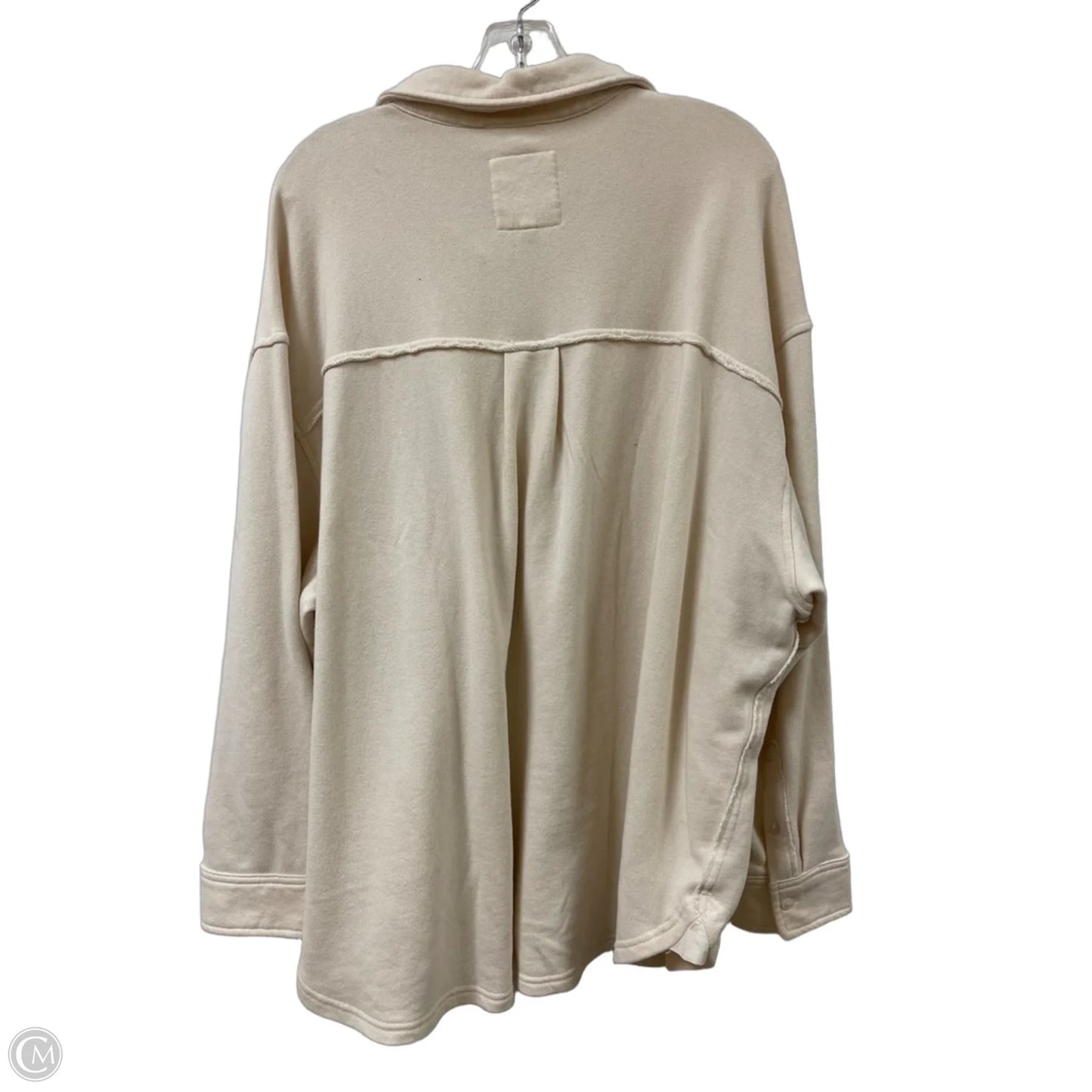 Jacket Shirt By Aerie In Cream, Size: L