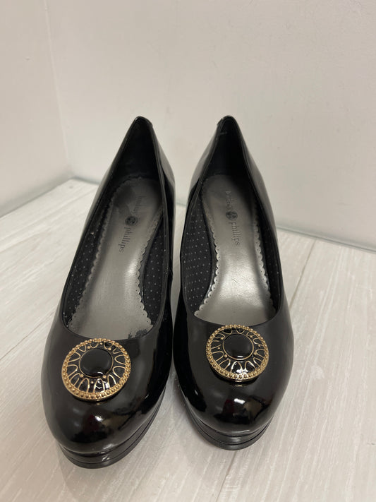 Shoes Heels Wedge By Lindsay Phillips In Black, Size: 6