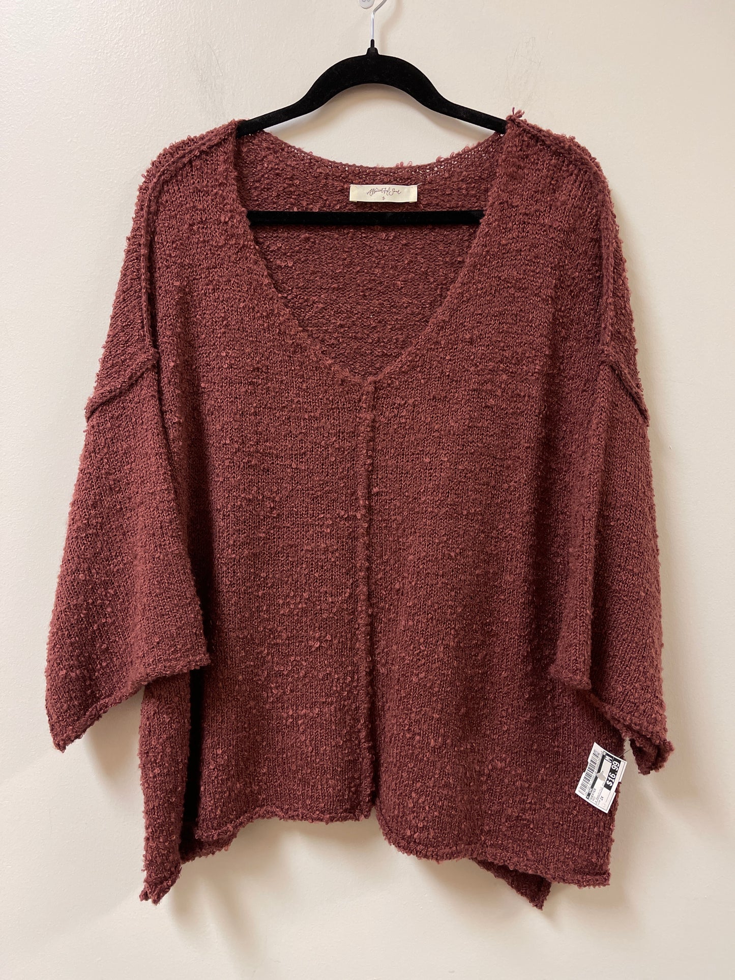 Sweater By Cmc In Red, Size: 2x
