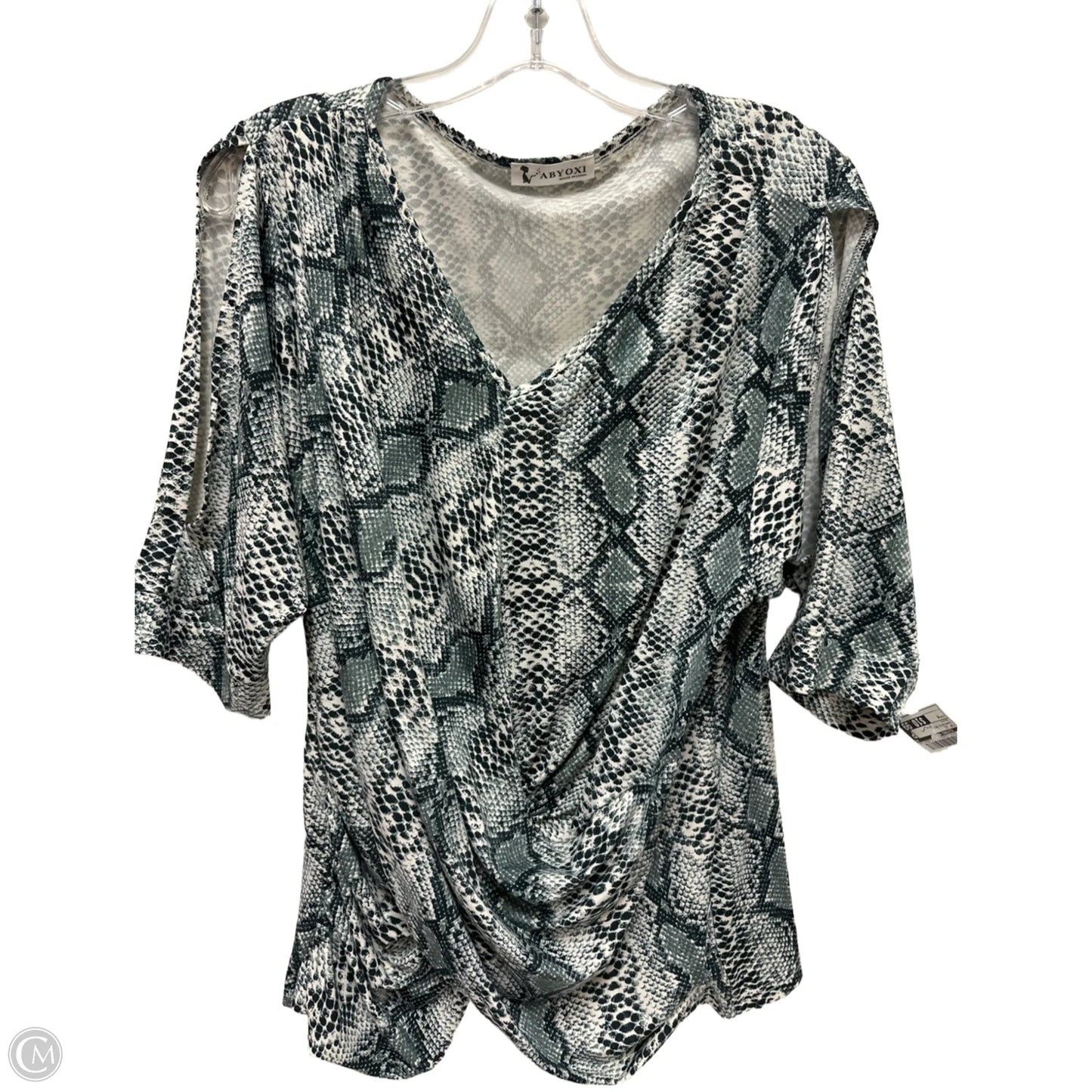 Top Long Sleeve By Clothes Mentor In Snakeskin Print, Size: M