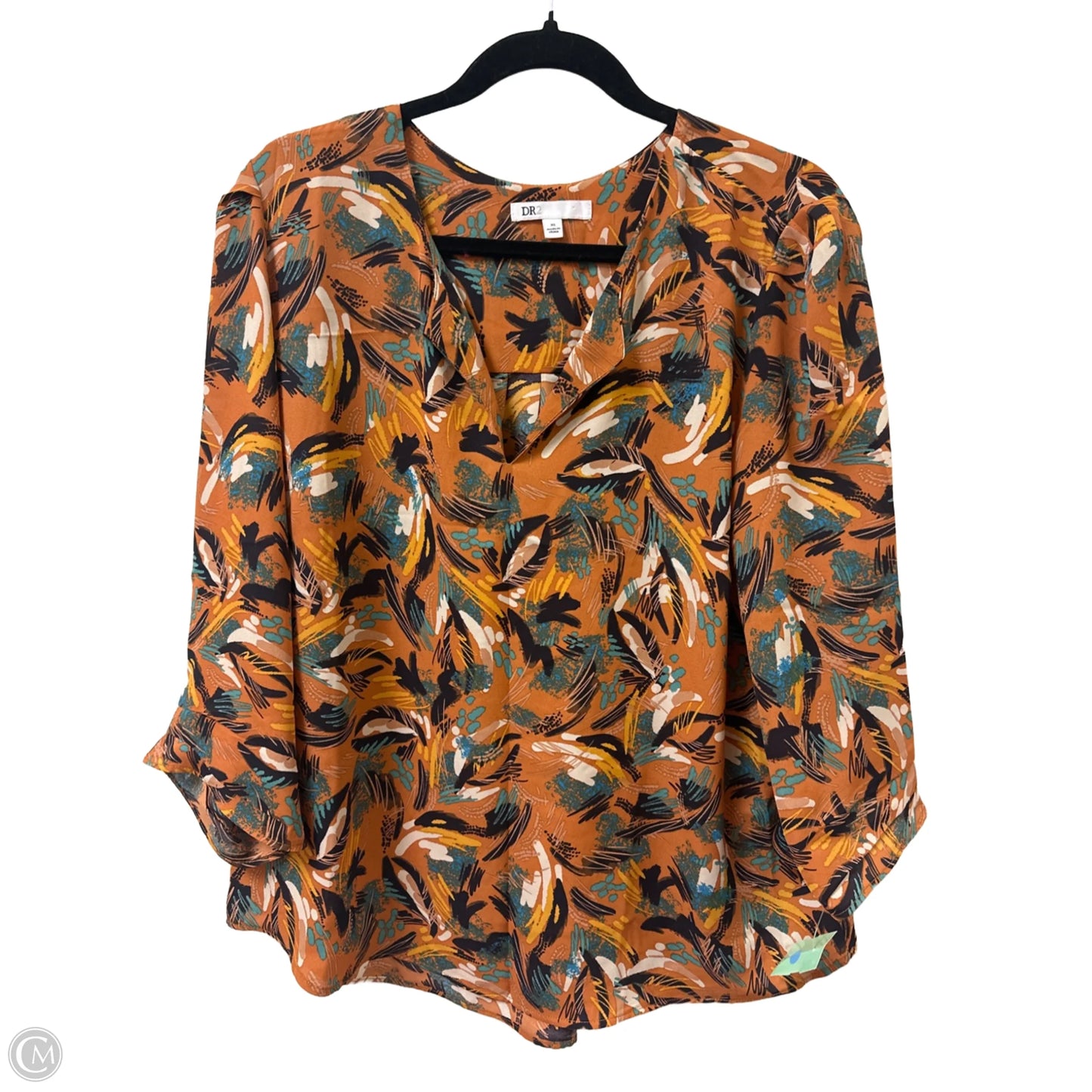 Top Long Sleeve By Dr2 In Orange, Size: Xl