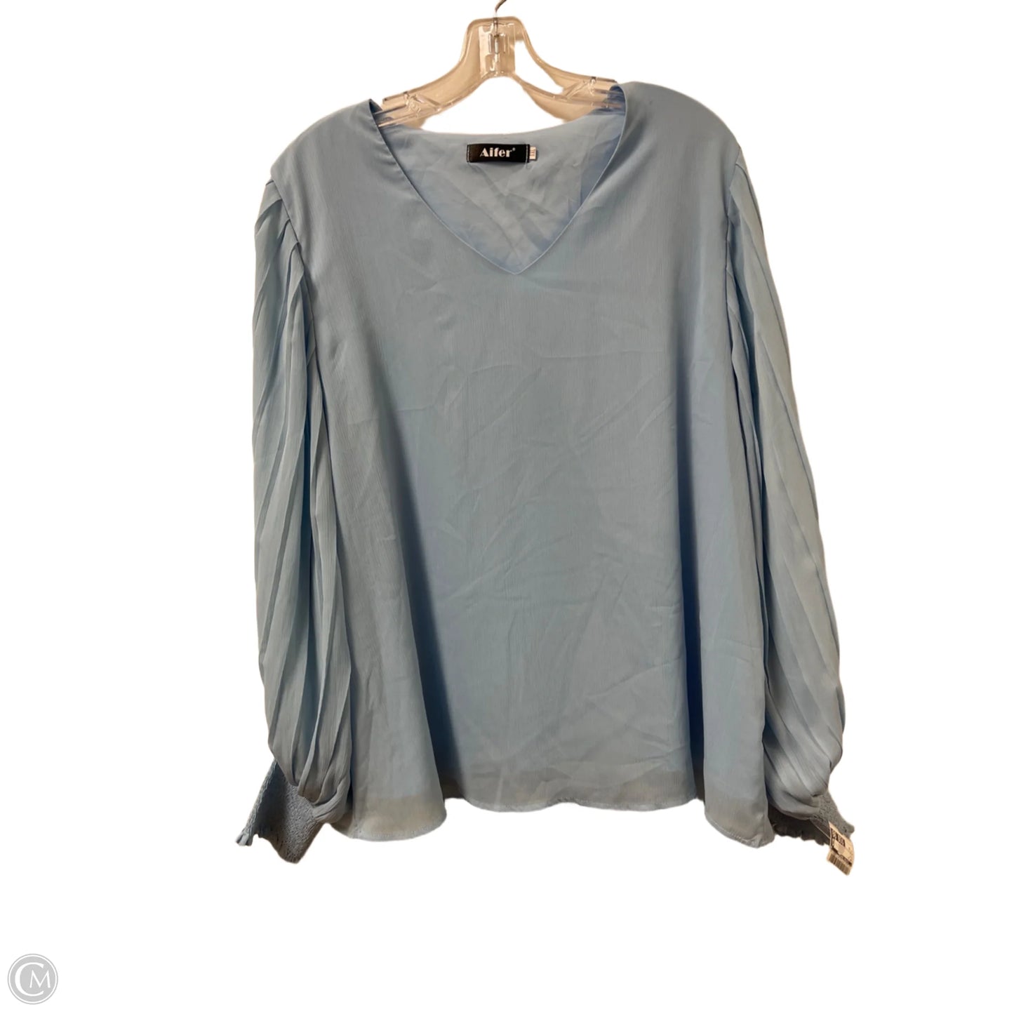 Top Long Sleeve By Clothes Mentor In Blue, Size: 2x