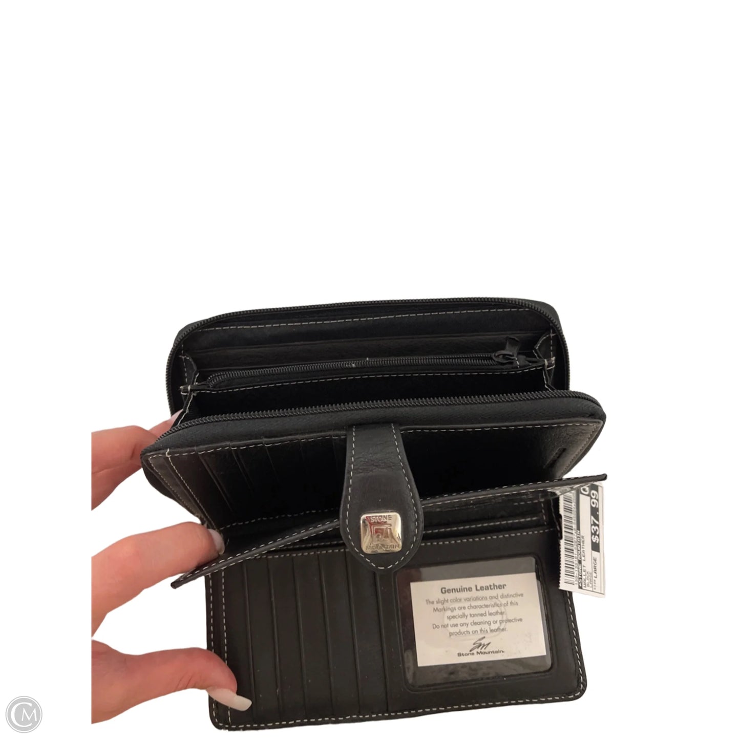 Wallet Leather By Stone Mountain, Size: Large