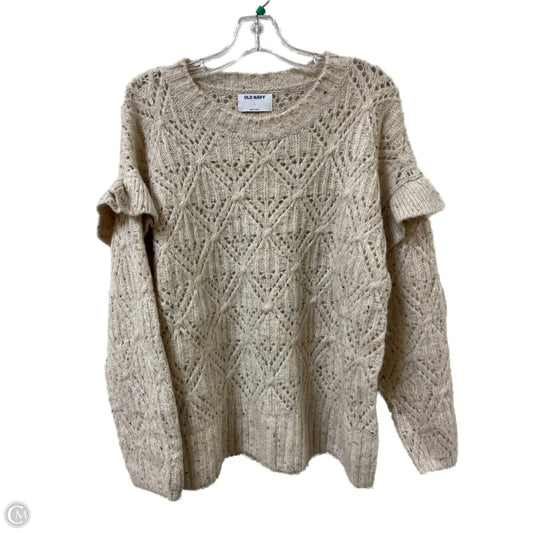 Sweater By Old Navy In Cream, Size: L