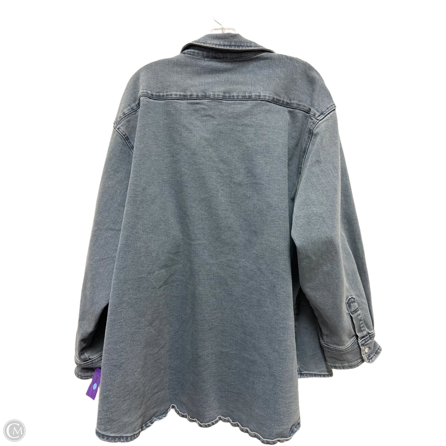 Jacket Denim By Clothes Mentor In Blue Denim, Size: 2x