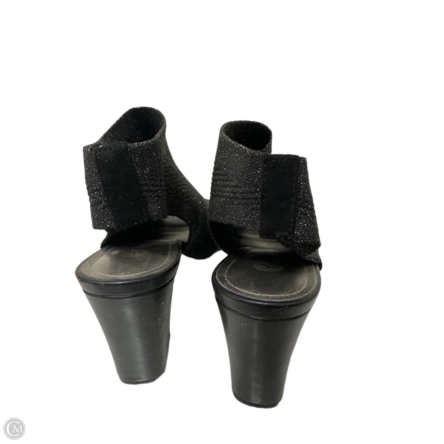 Sandals Heels Block By Dressbarn In Black, Size: 9