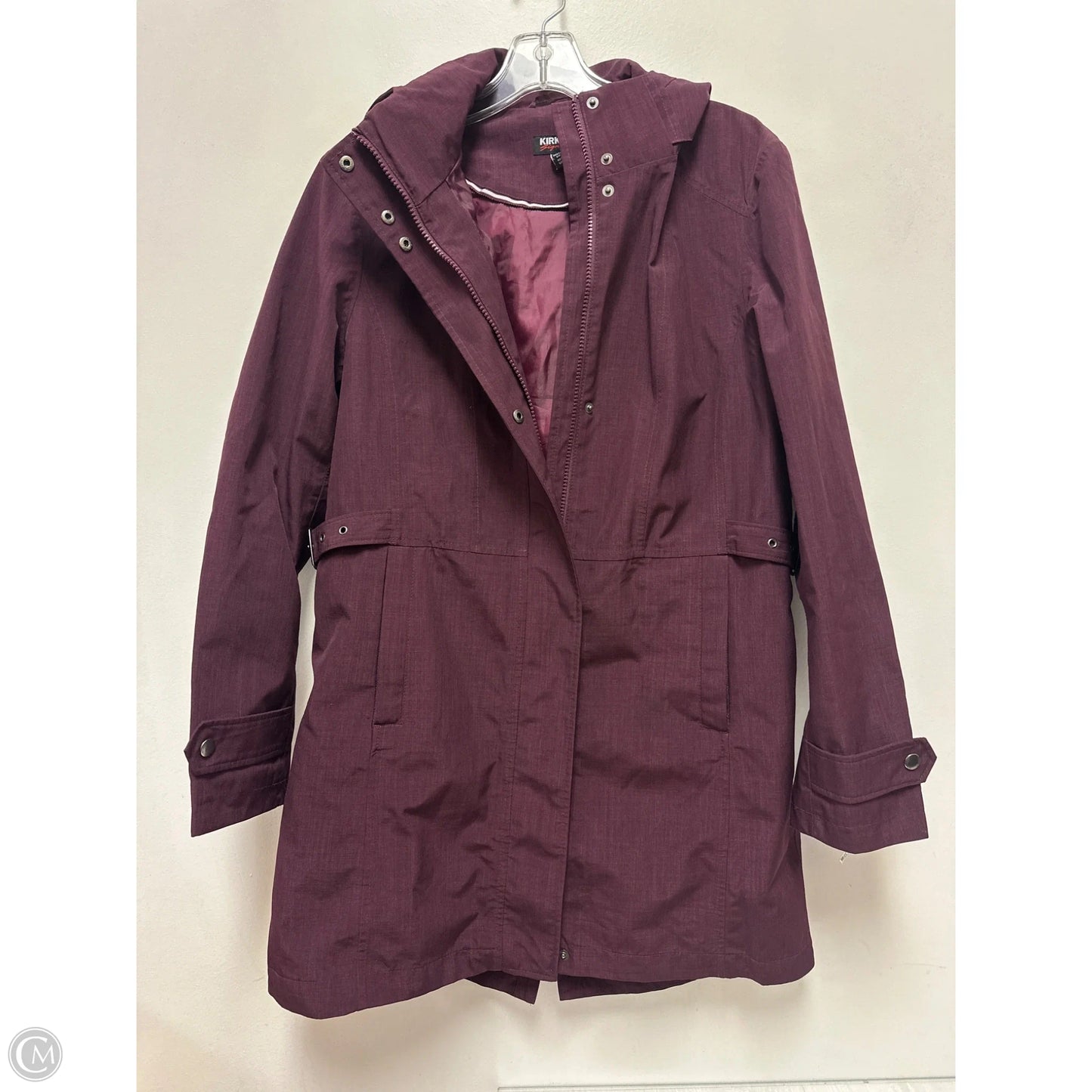 Jacket Windbreaker By Kirkland In Purple, Size: M
