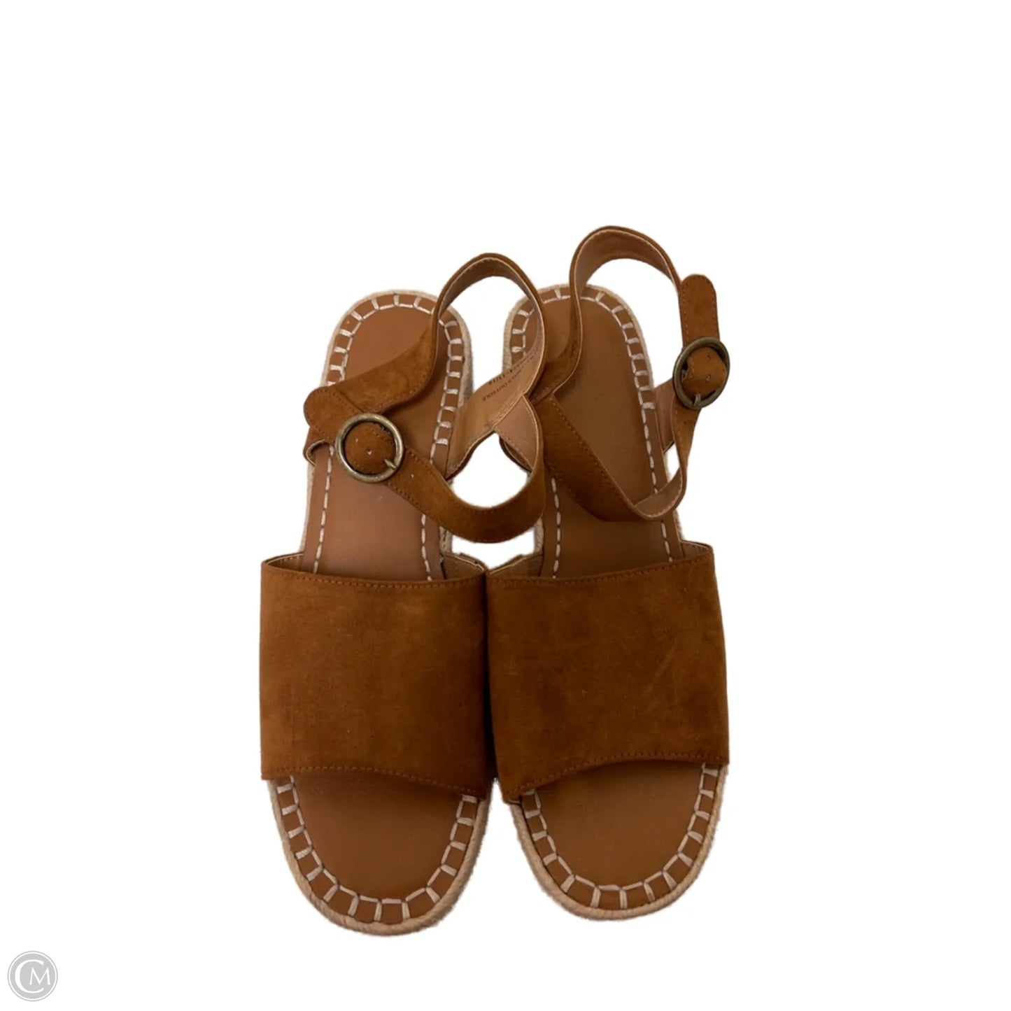 Sandals Heels Wedge By Universal Thread In Brown, Size: 11