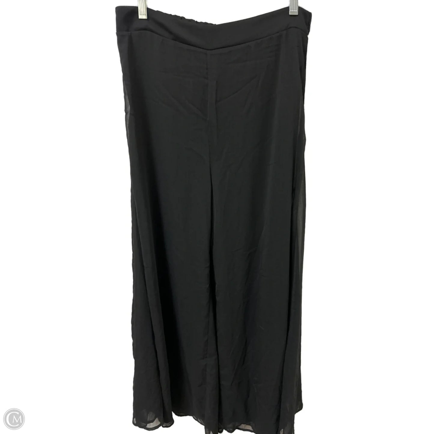 Pants Wide Leg By Shein In Black, Size: 12