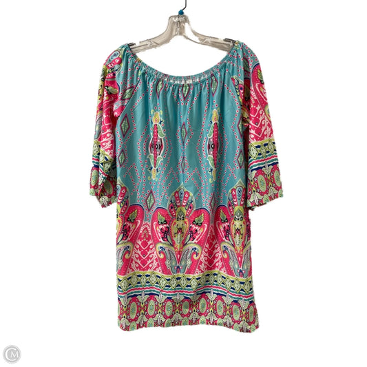 Top Long Sleeve By Choices In Multi-colored, Size: 2x