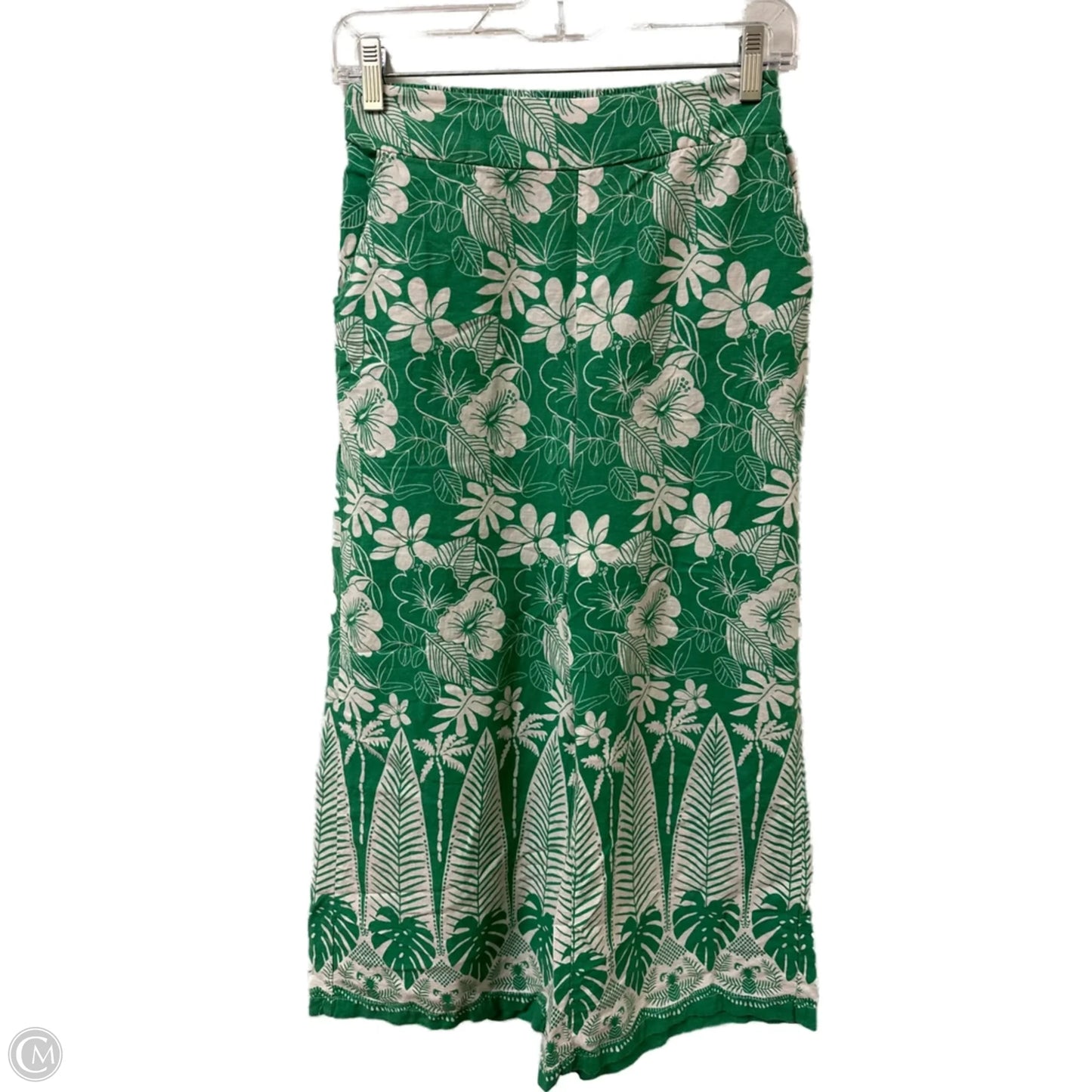 Pants Wide Leg By C And C In Green, Size: 6