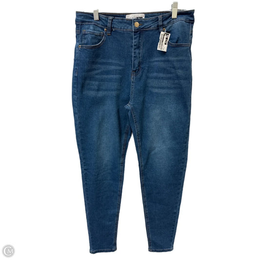 Jeans Skinny By Fashion Nova In Blue Denim, Size: 14