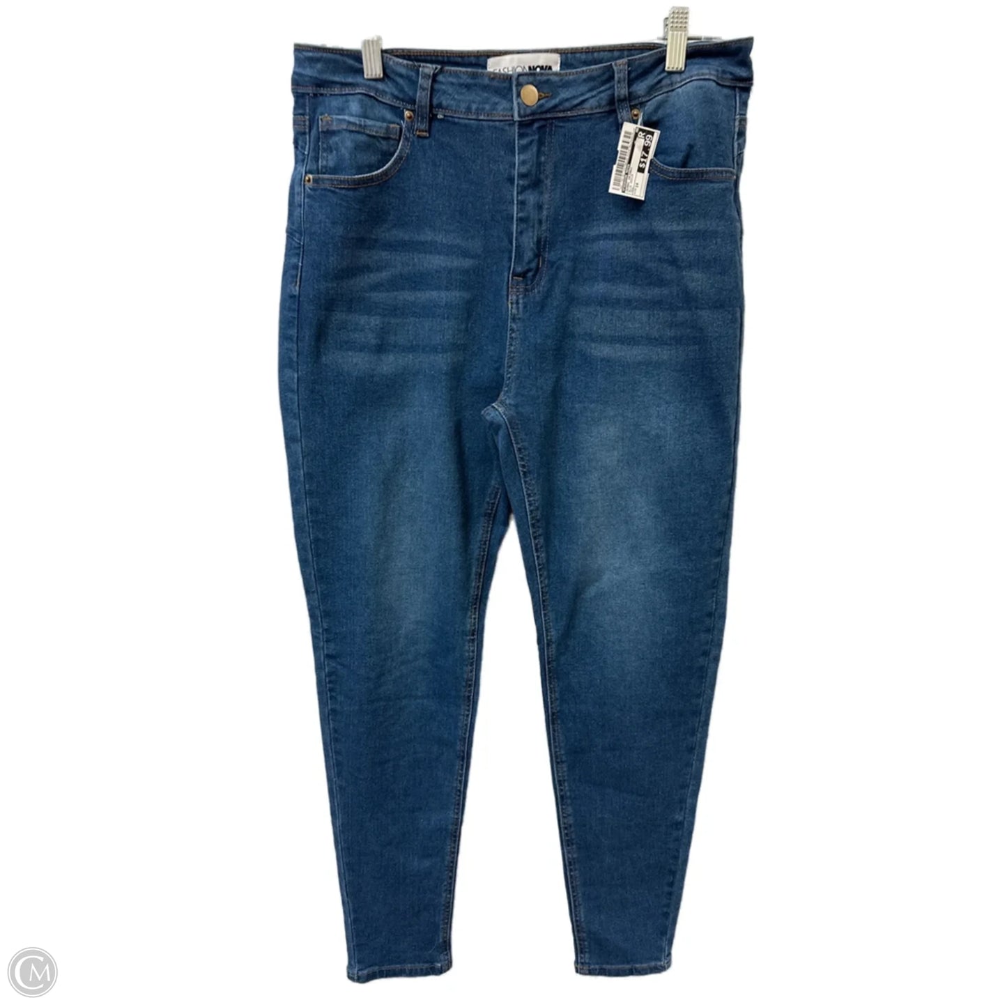 Jeans Skinny By Fashion Nova In Blue Denim, Size: 14