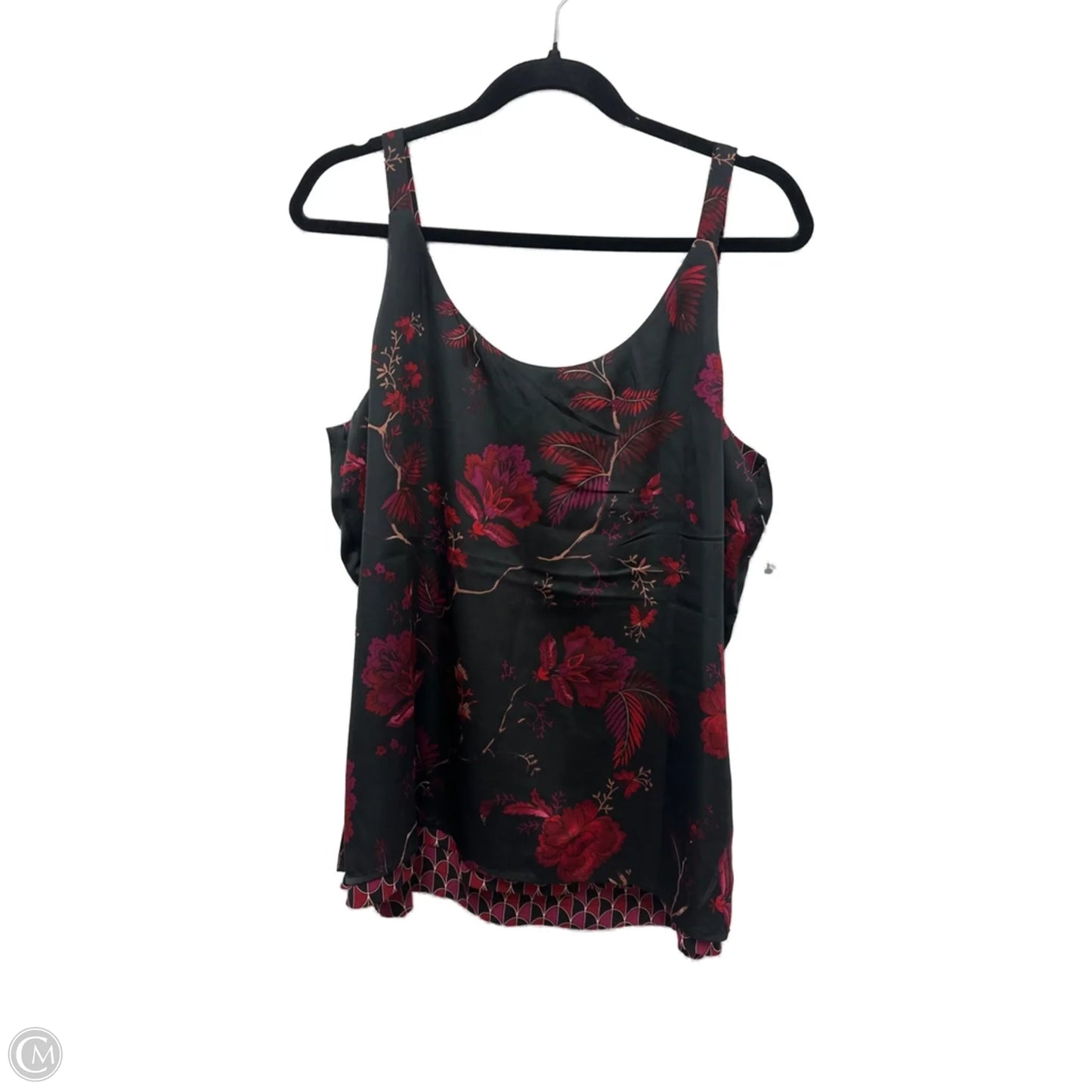 Top Sleeveless By Clothes Mentor In Black & Red, Size: L