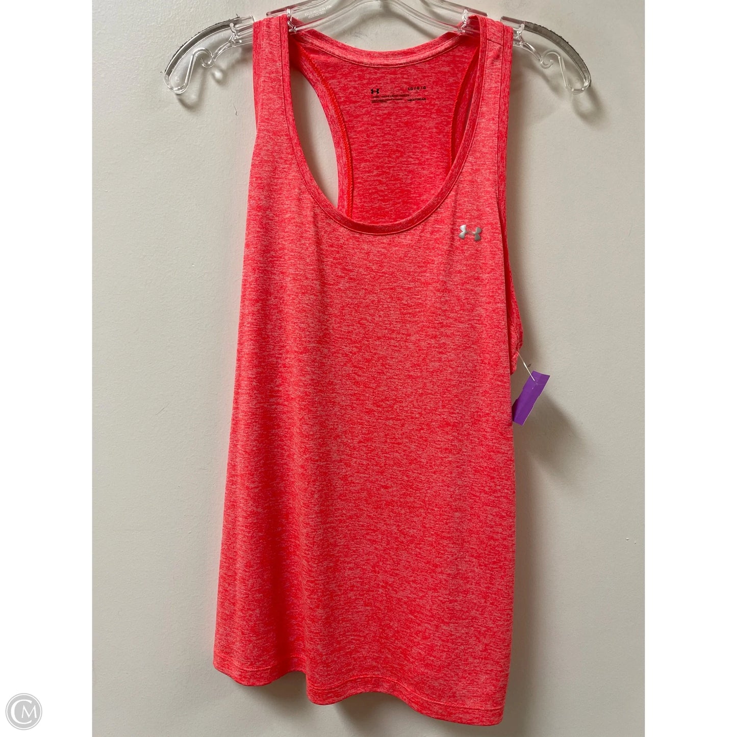 Athletic Tank Top By Under Armour In Orange, Size: L
