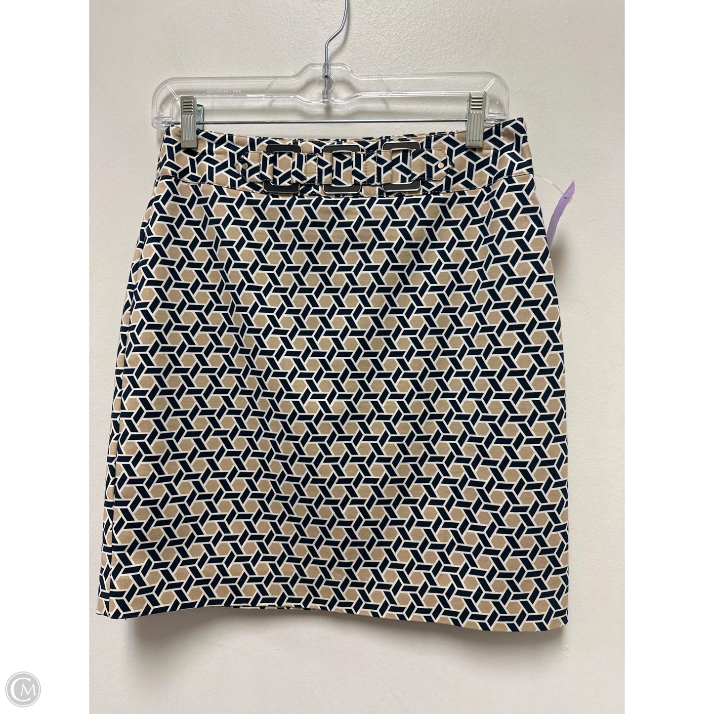 Skirt Mini & Short By Rafaella In Blue & Cream, Size: 4p