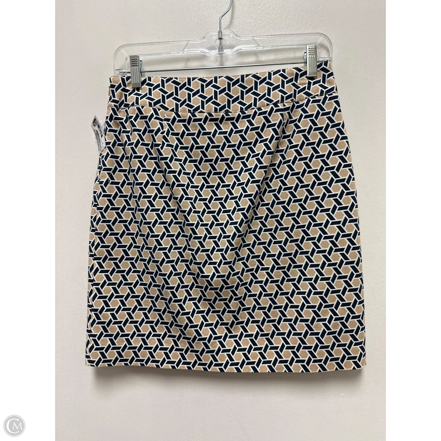 Skirt Mini & Short By Rafaella In Blue & Cream, Size: 4p