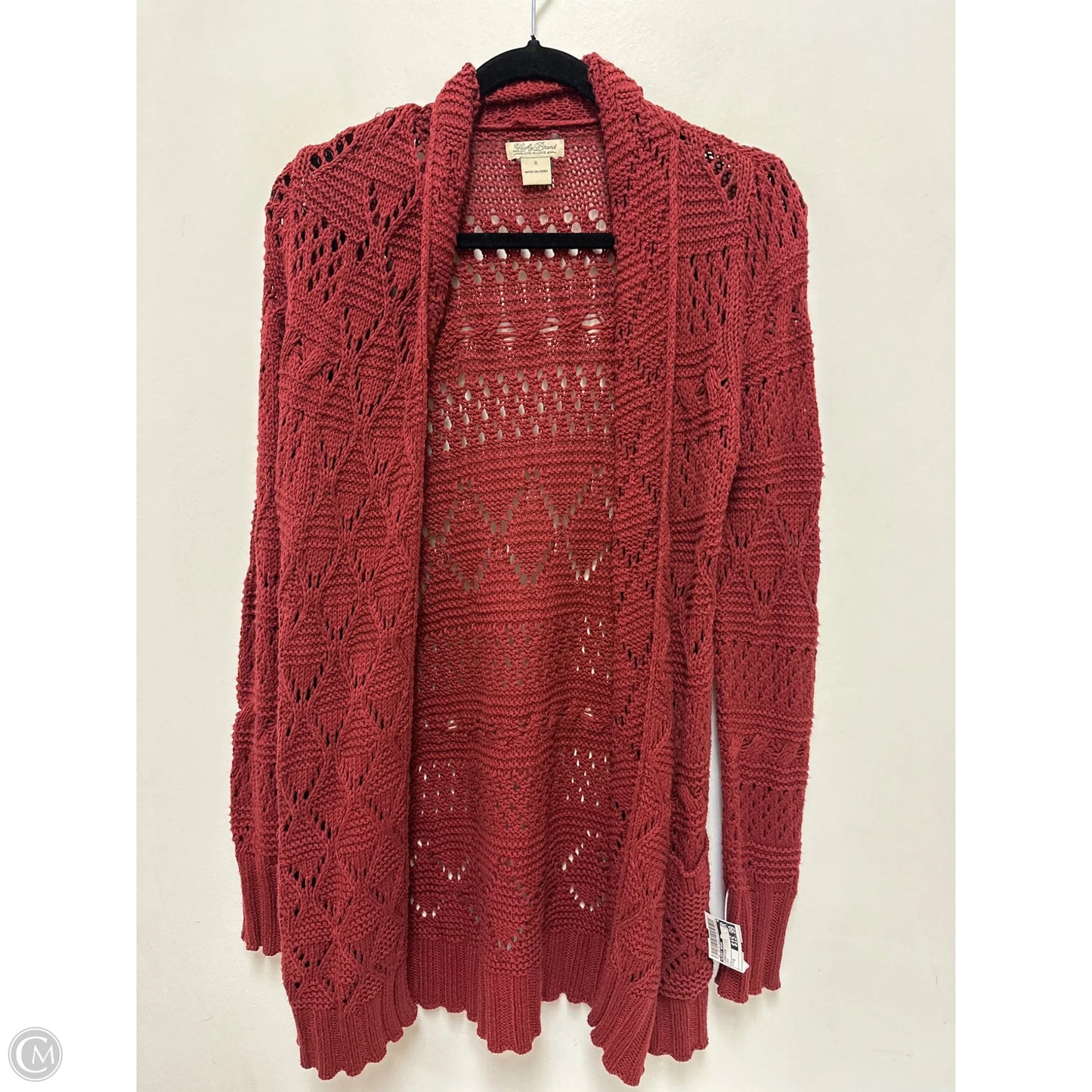 Cardigan By Lucky Brand In Red, Size: S