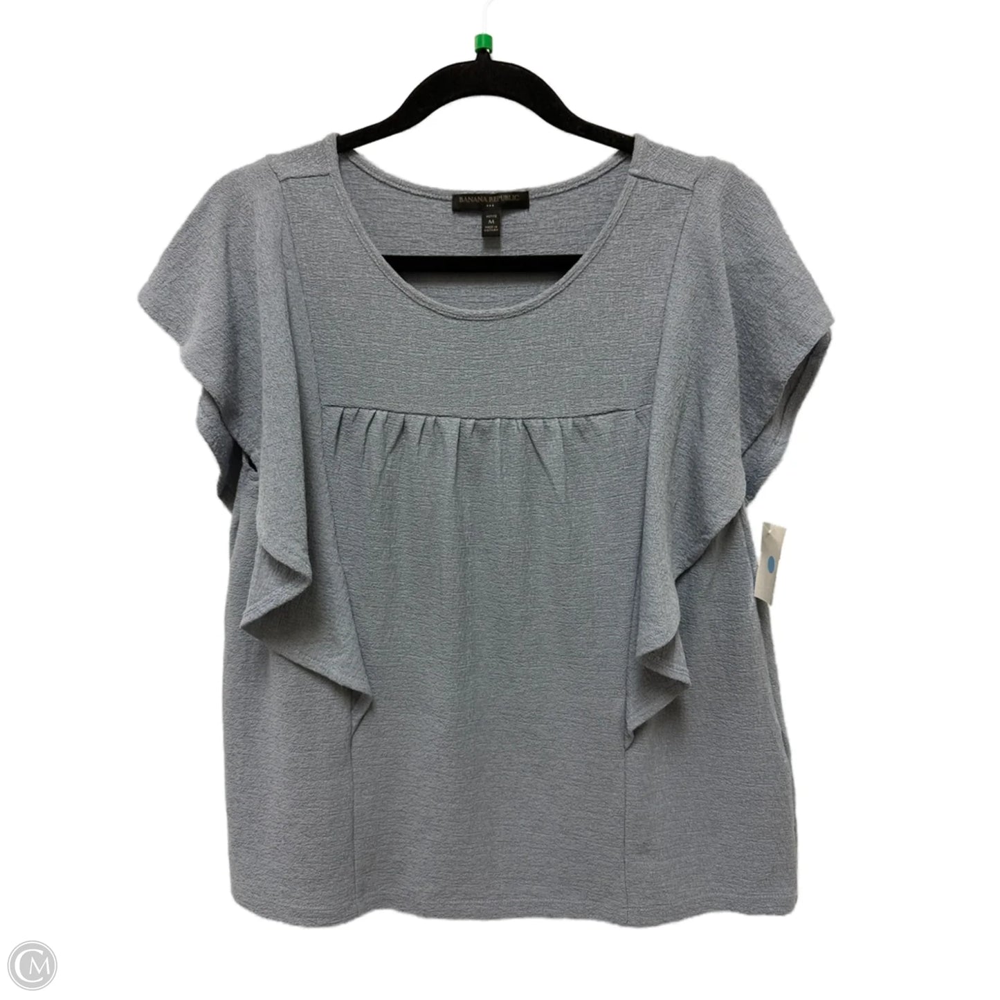 Top Short Sleeve By Banana Republic In Blue, Size: Mp