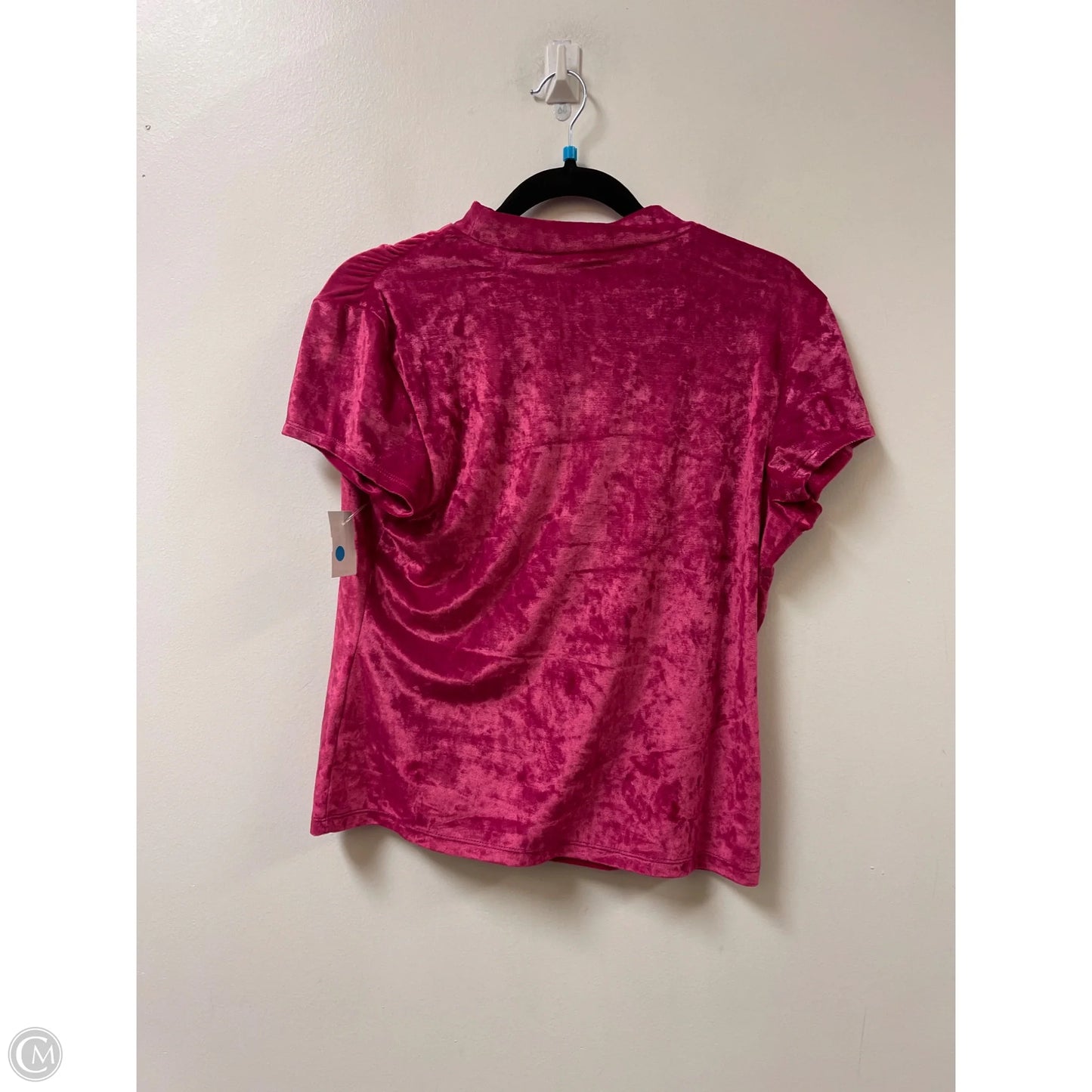 Top Short Sleeve By A New Day In Pink, Size: L