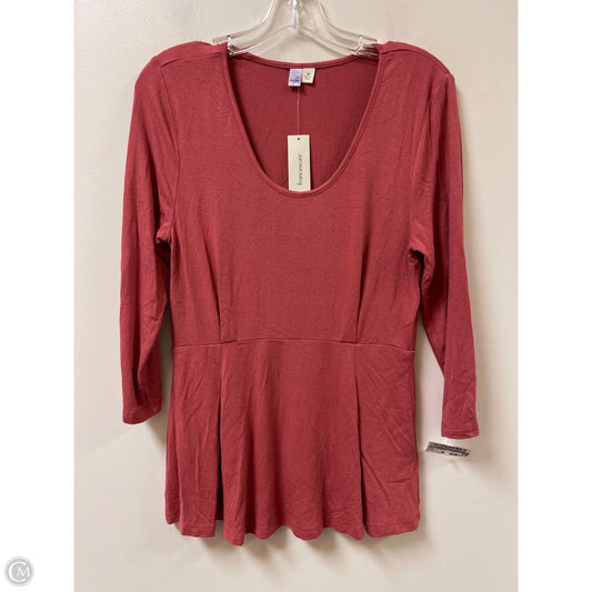 Top 3/4 Sleeve By Alya In Pink, Size: M