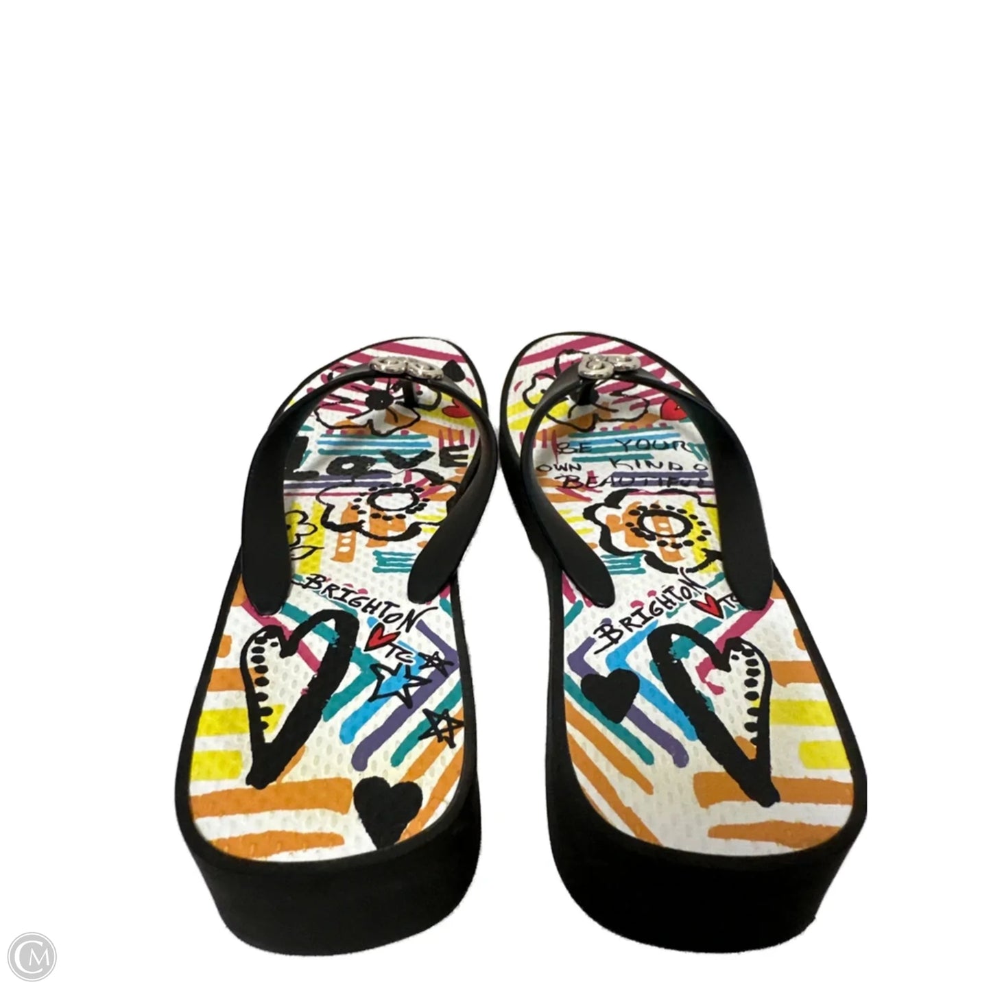 Sandals Flip Flops By Brighton In Black, Size: 8