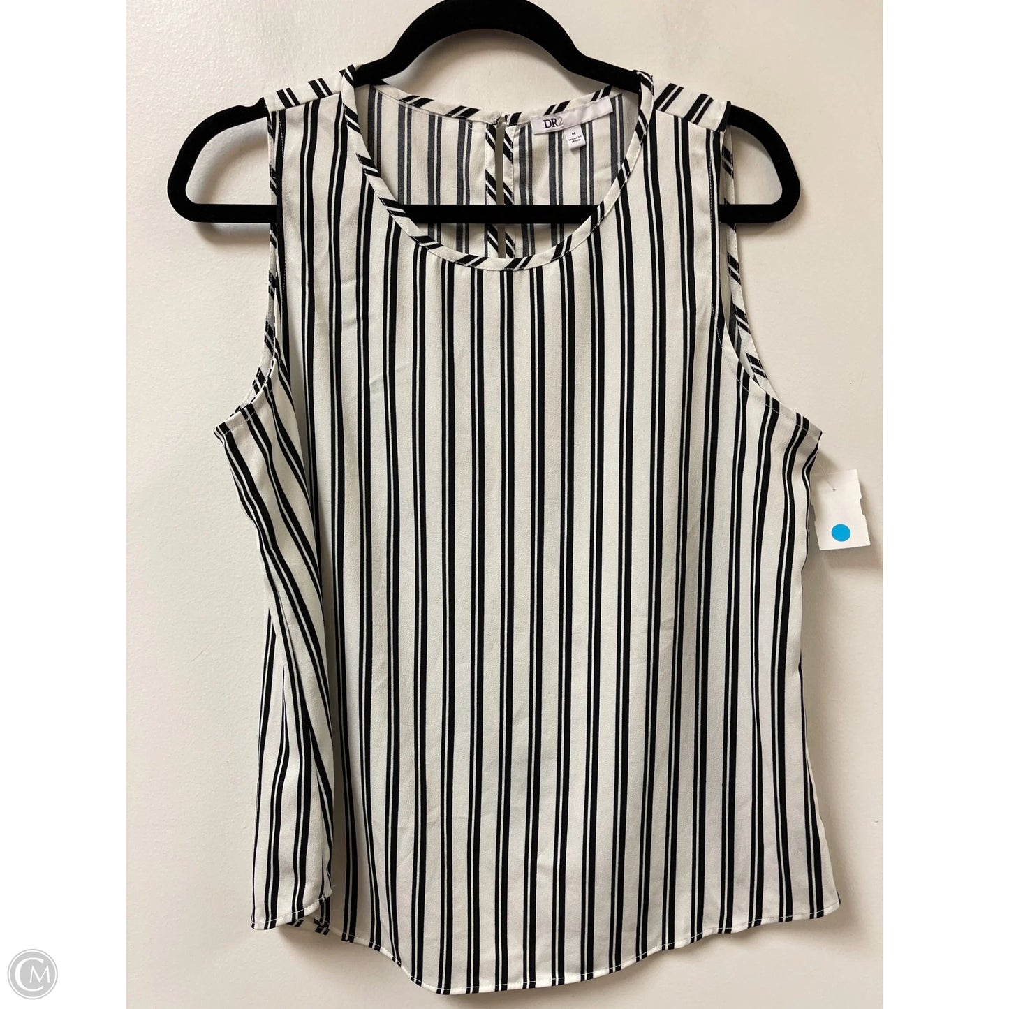 Top Sleeveless By Dr2 In Striped Pattern, Size: M