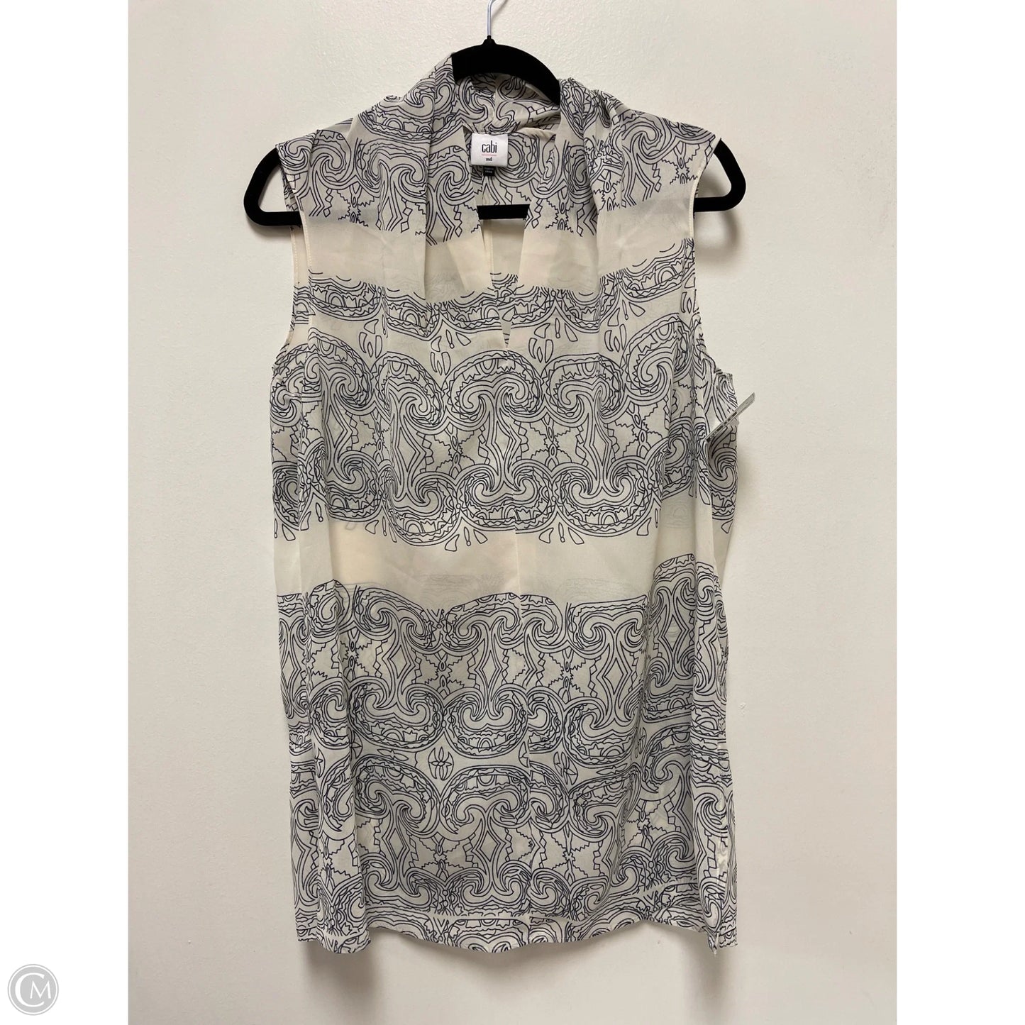 Top Sleeveless By Cabi In Cream, Size: M