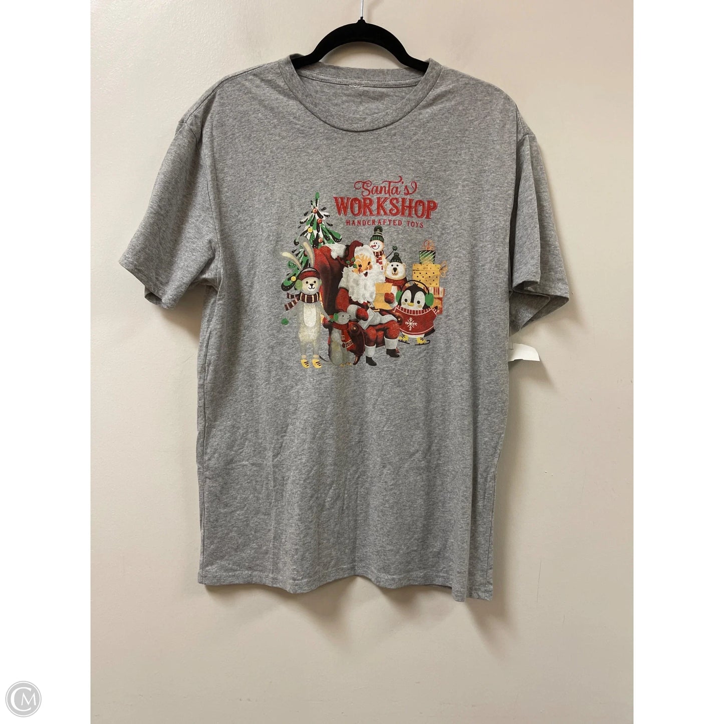 Top Short Sleeve By Clothes Mentor In Grey, Size: M