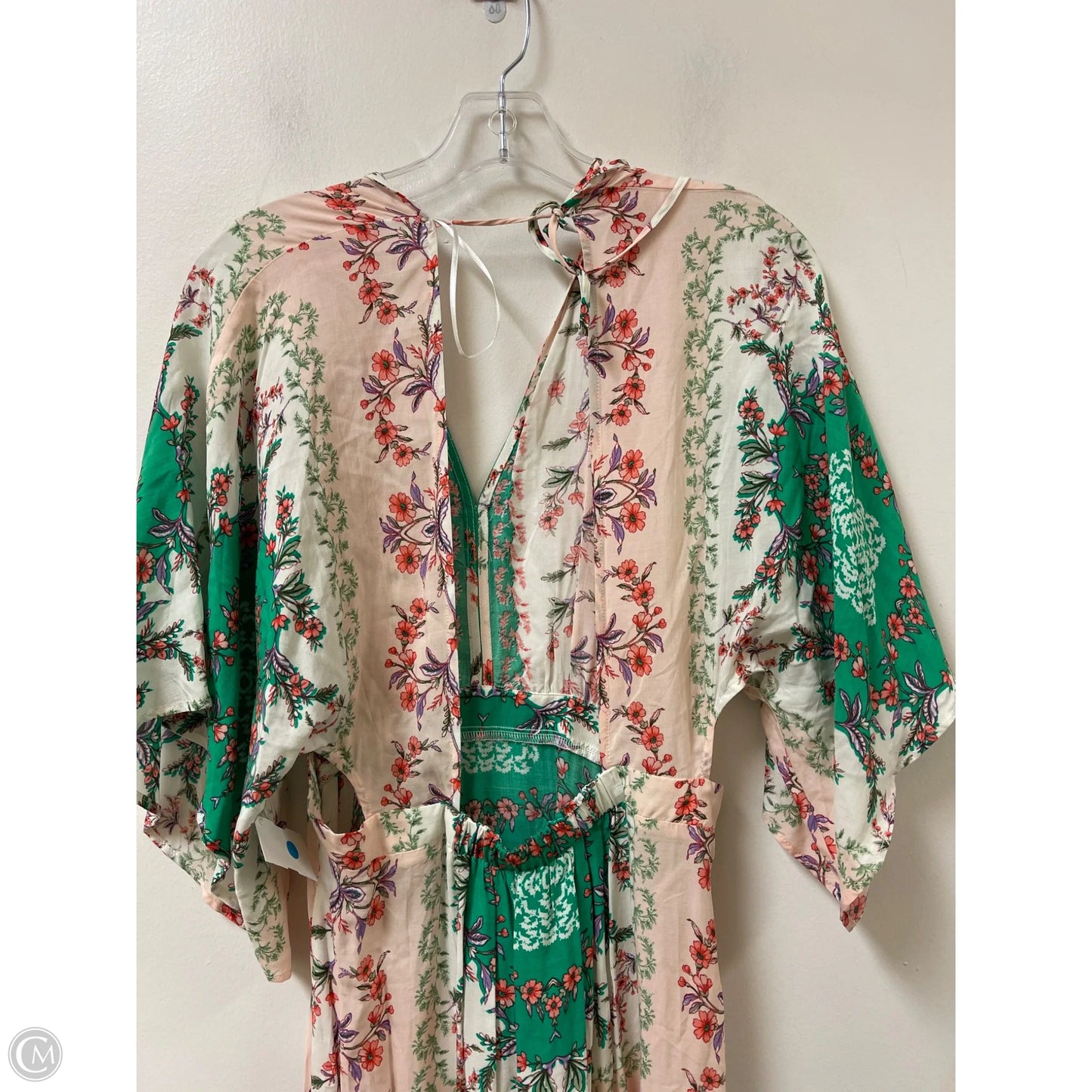 Dress Casual Maxi By En Creme In Green & Pink, Size: M