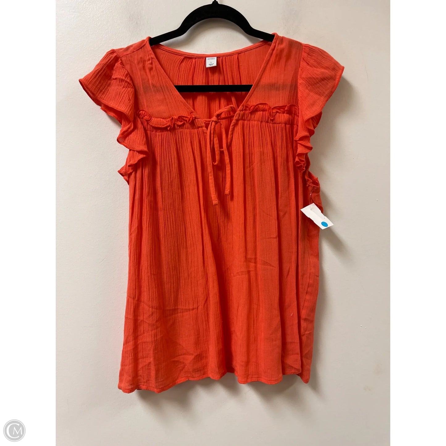Top Sleeveless By Old Navy In Orange, Size: L