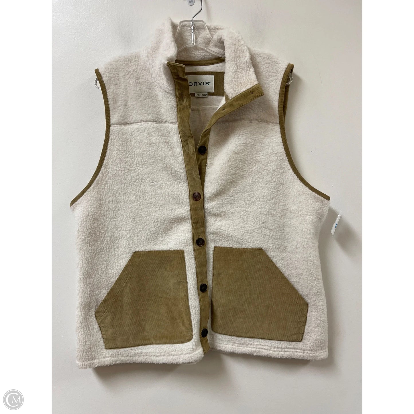 Vest Fleece By Orvis In Cream, Size: Xl