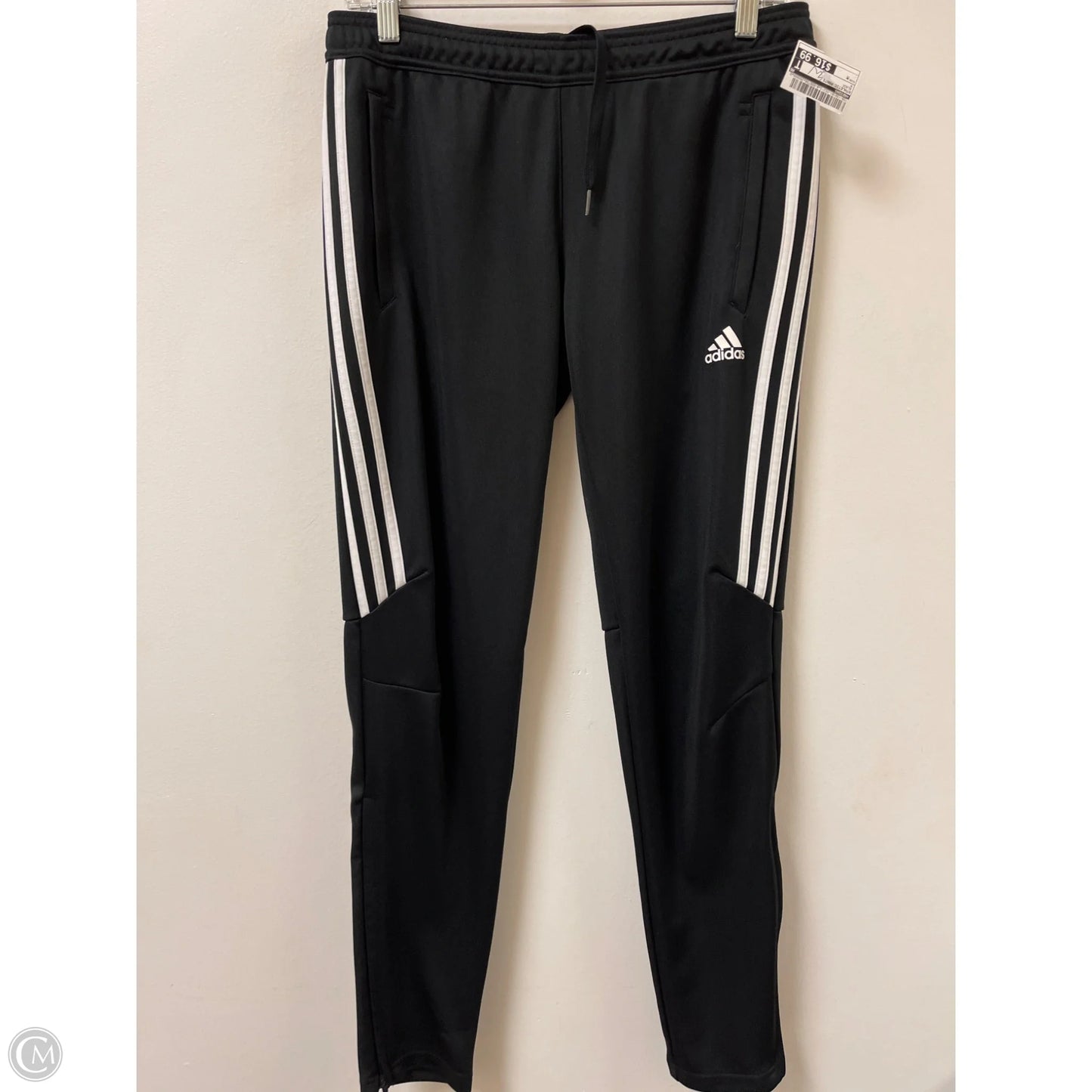 Athletic Pants By Adidas In Black, Size: M