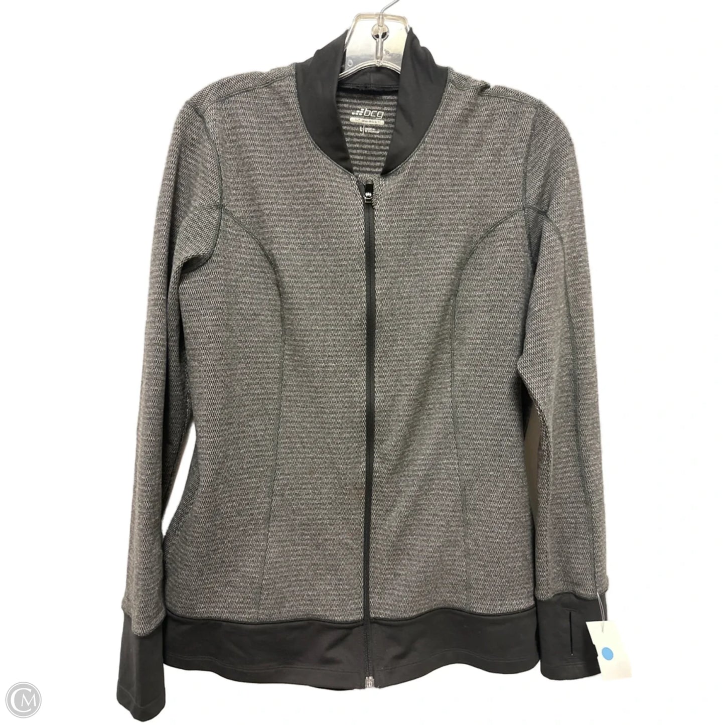 Athletic Jacket By Bcg In Black, Size: L