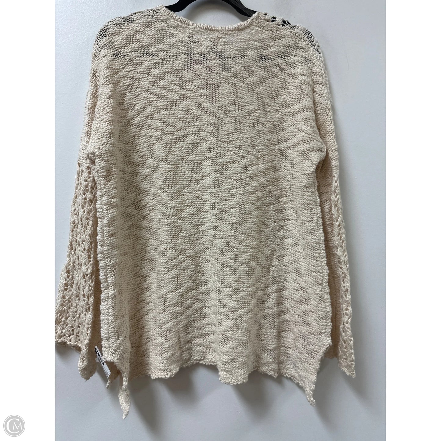 Sweater By Vintage Havana In Cream, Size: L