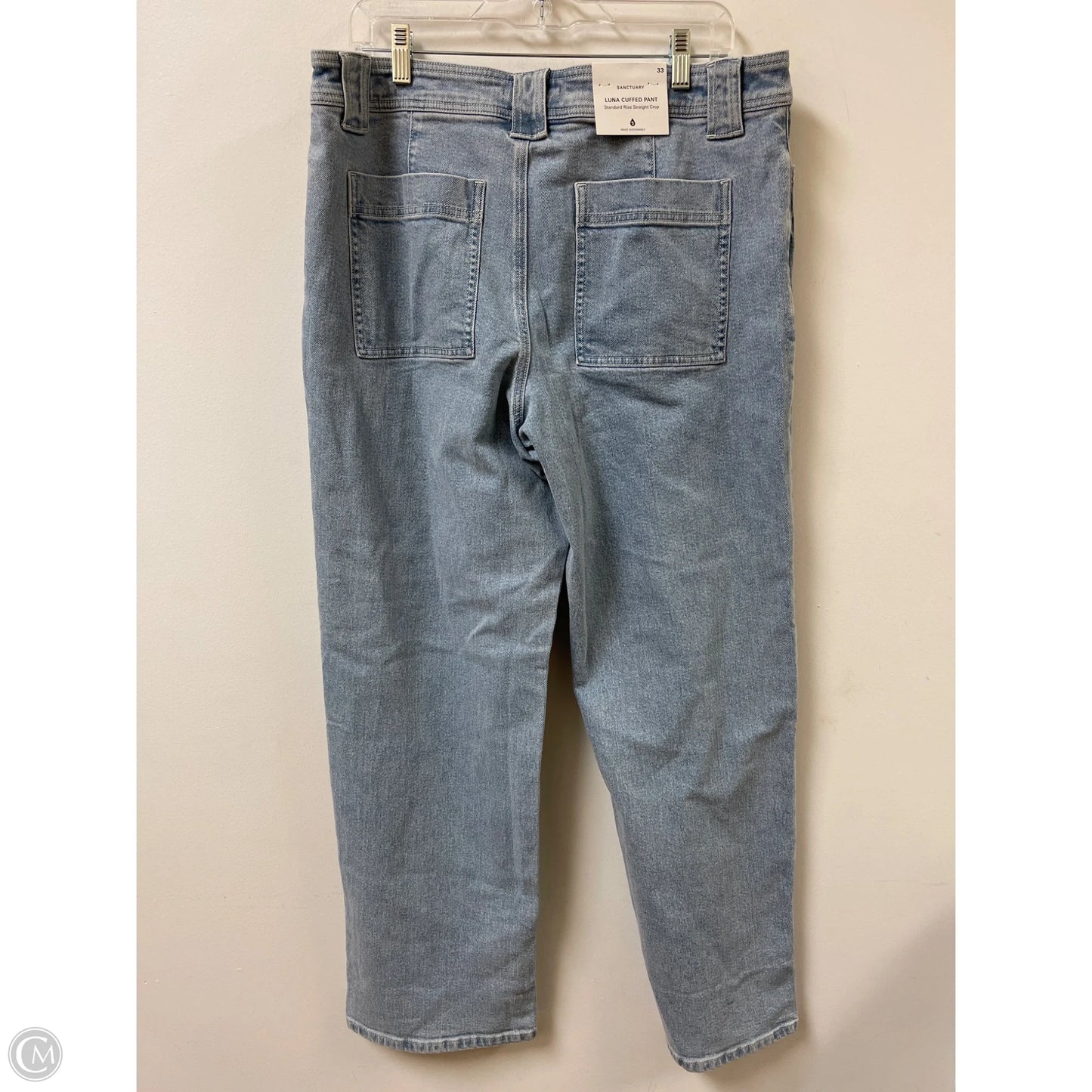 Jeans Straight By Sanctuary In Blue Denim, Size: 16