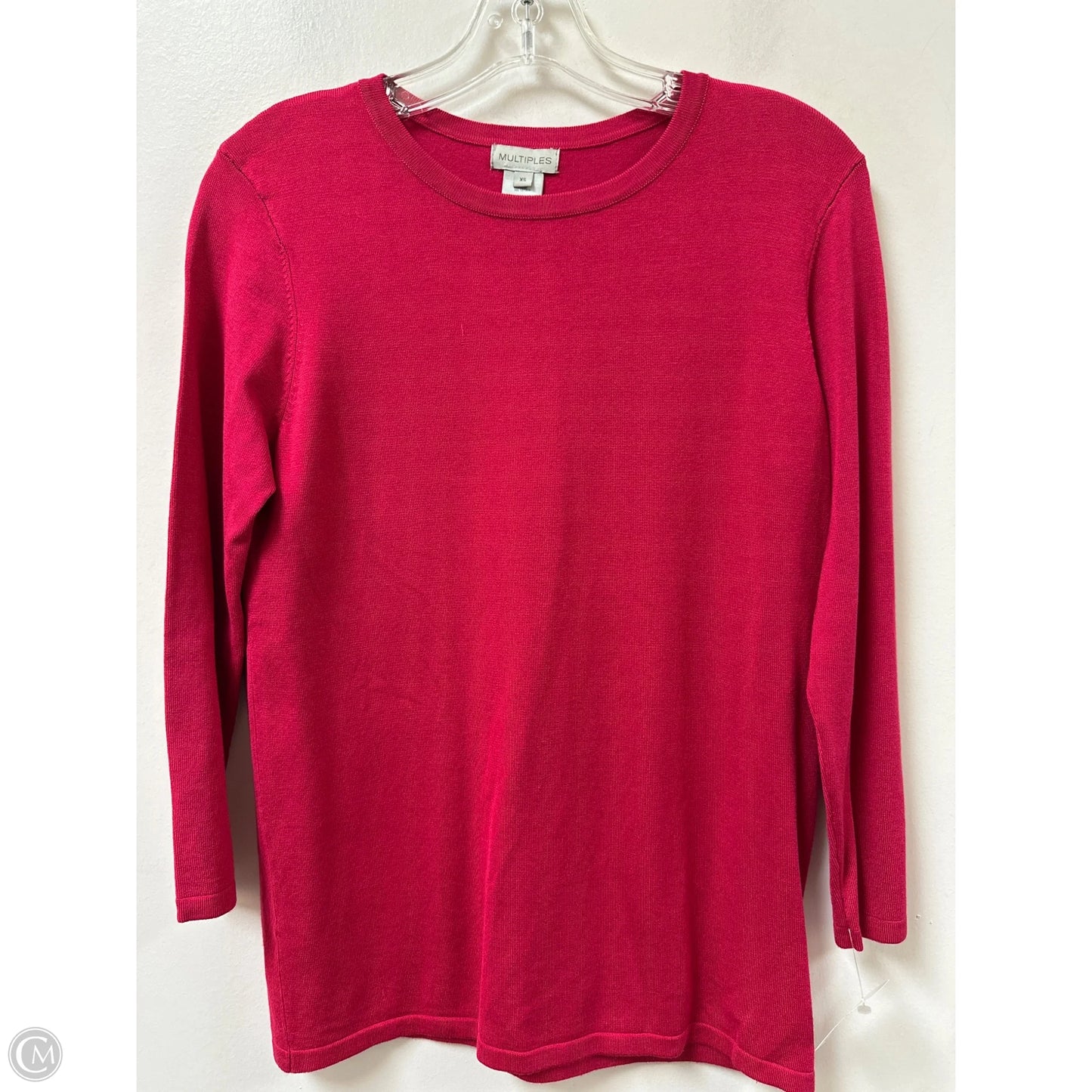 Top Long Sleeve By Multiples In Pink, Size: Xs