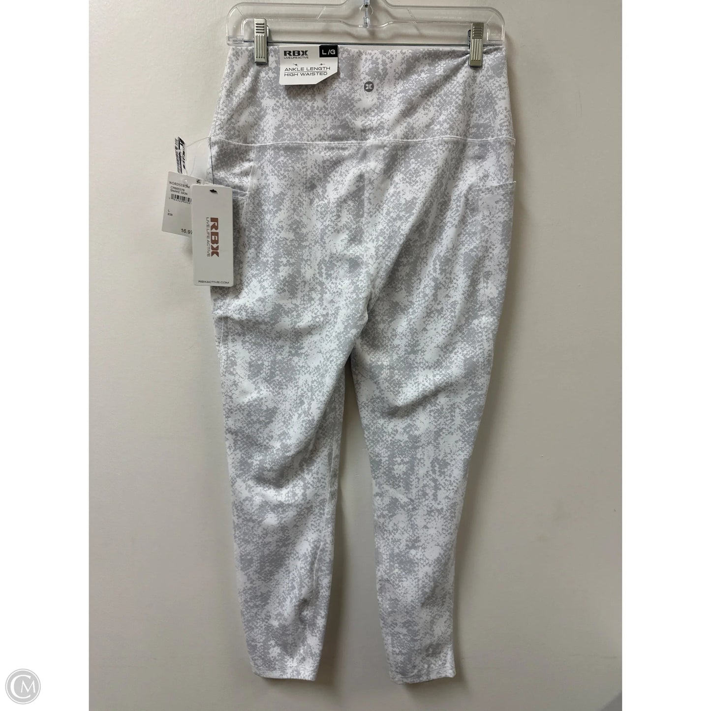 Athletic Leggings By Rbx In Grey, Size: L