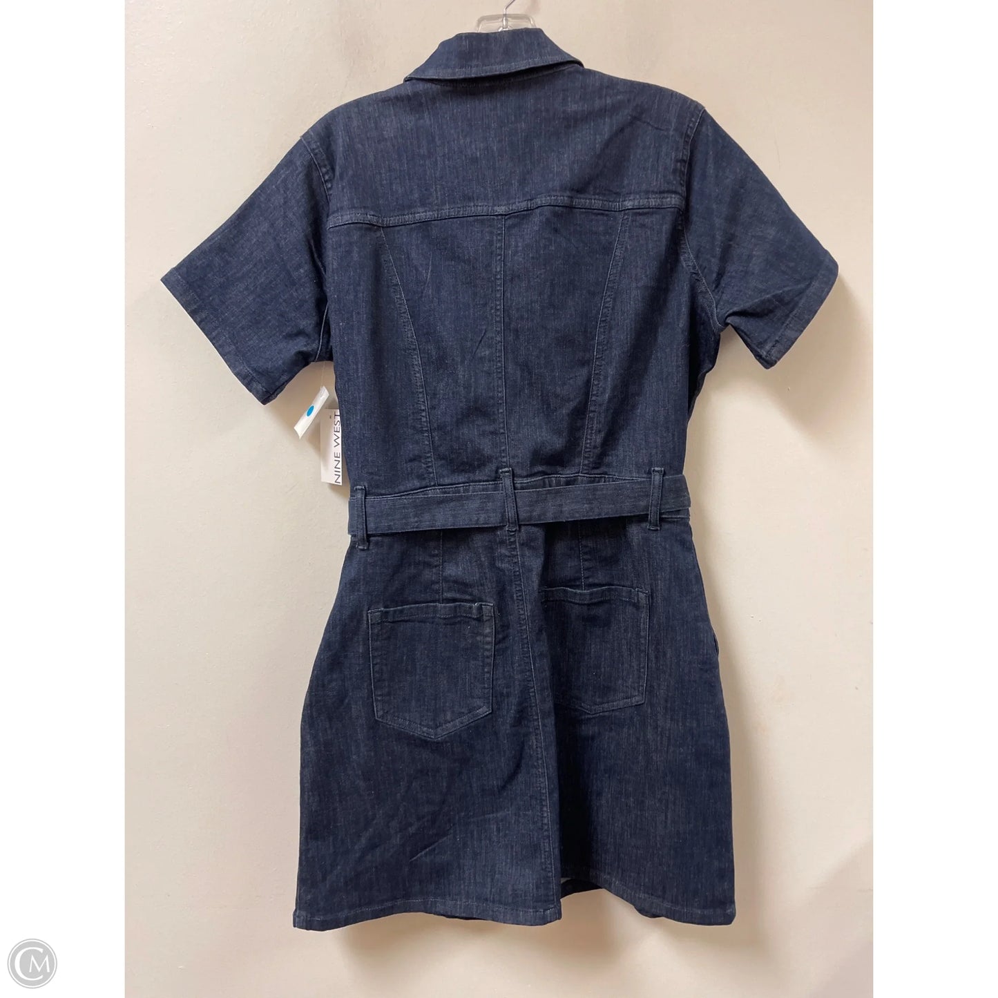 Dress Casual Short By Nine West Apparel In Blue Denim, Size: L