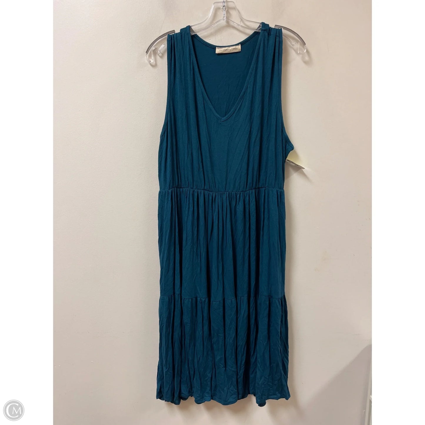 Dress Casual Short By Clothes Mentor In Teal, Size: 2x