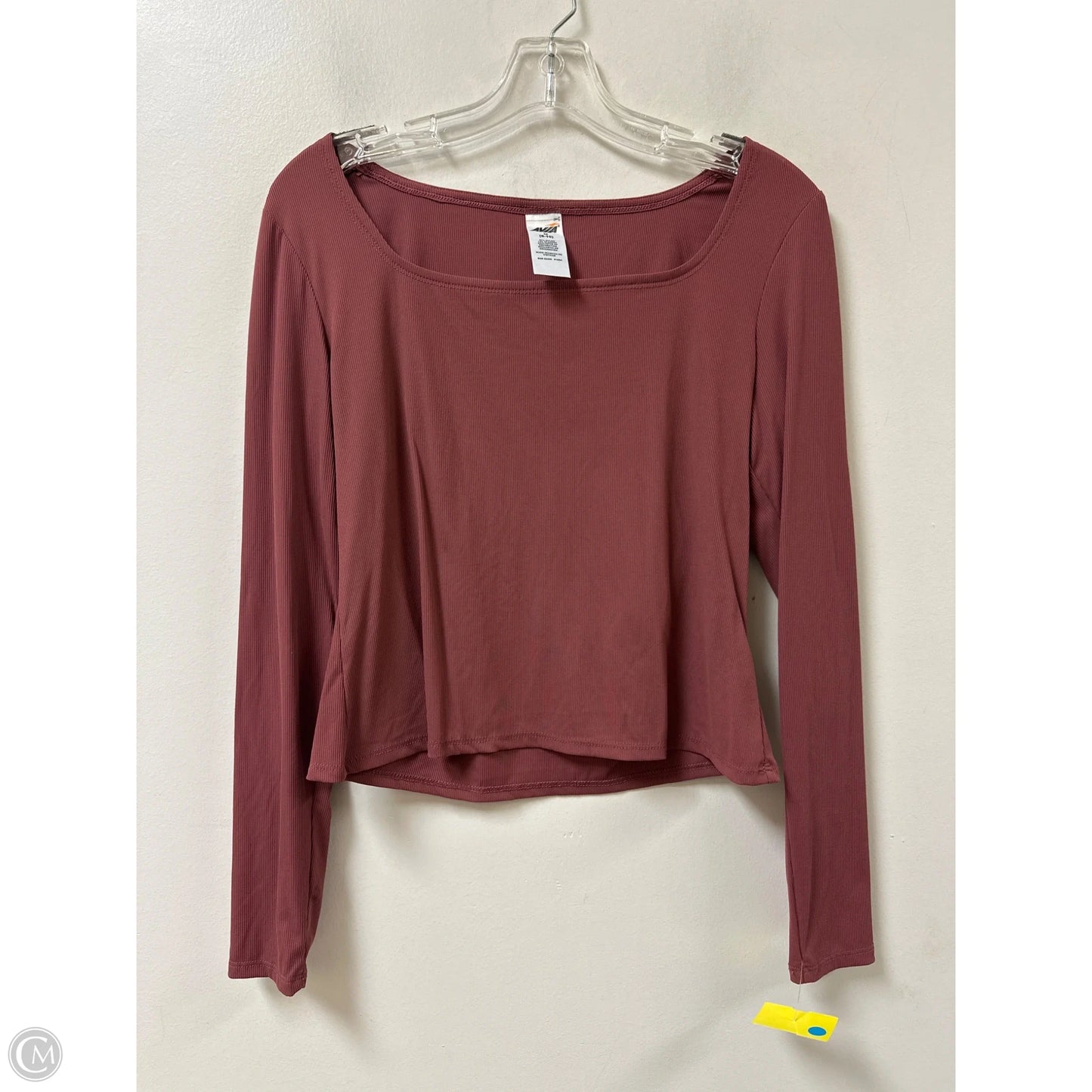Athletic Top Long Sleeve Crewneck By Avia In Pink, Size: M