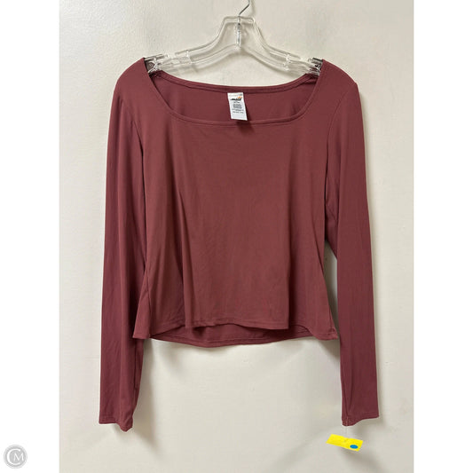 Athletic Top Long Sleeve Crewneck By Avia In Pink, Size: M