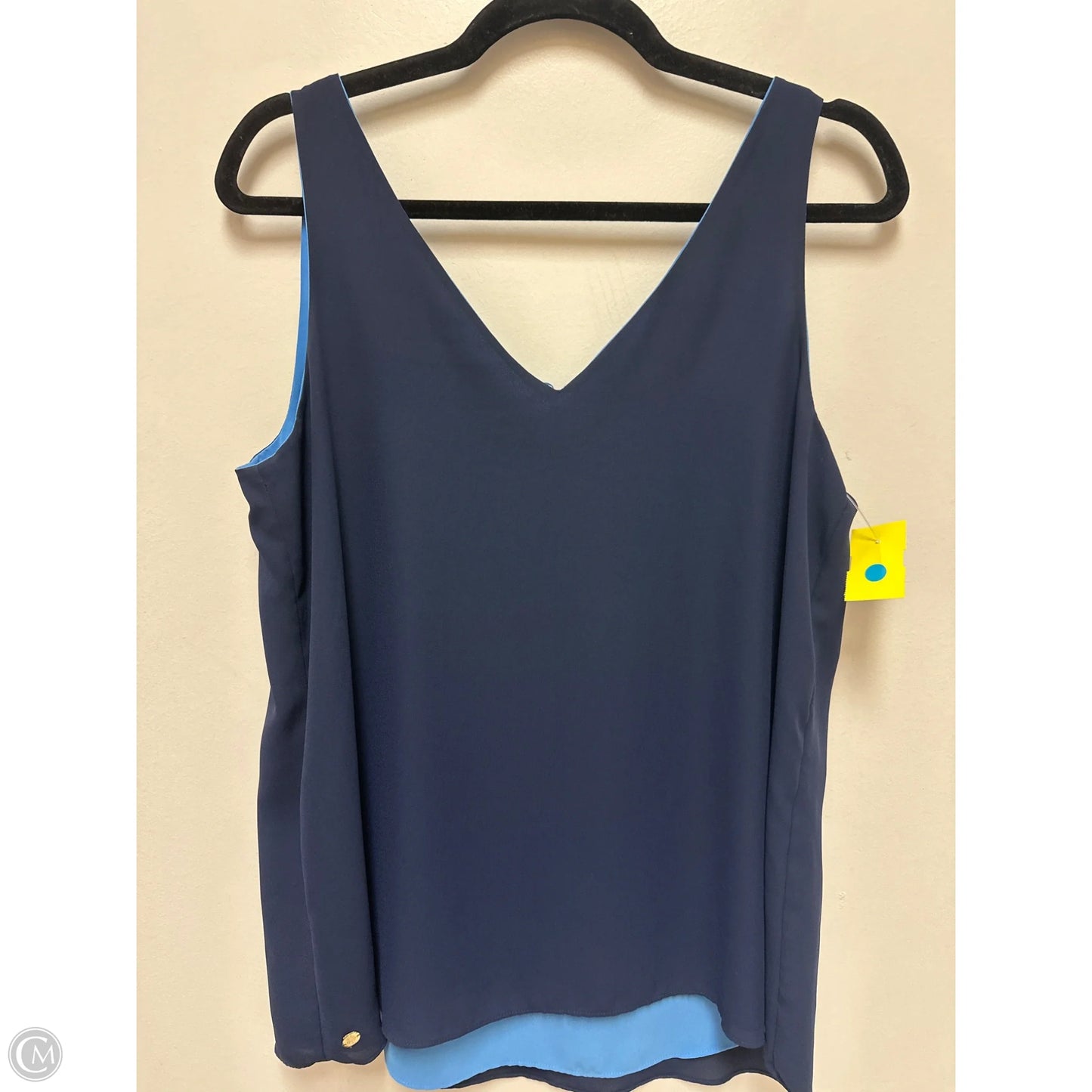 Top Sleeveless By Clothes Mentor In Navy, Size: M