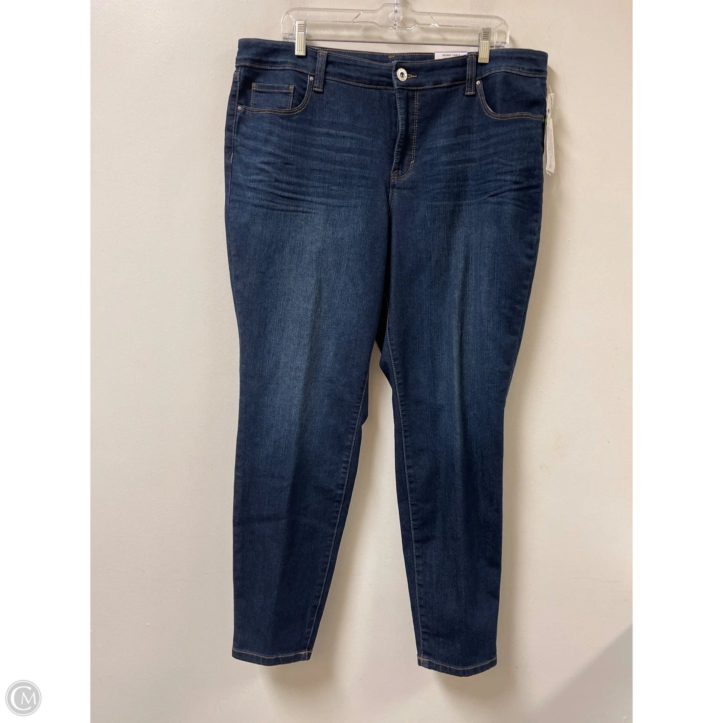 Jeans Skinny By Style And Company In Blue Denim, Size: 18