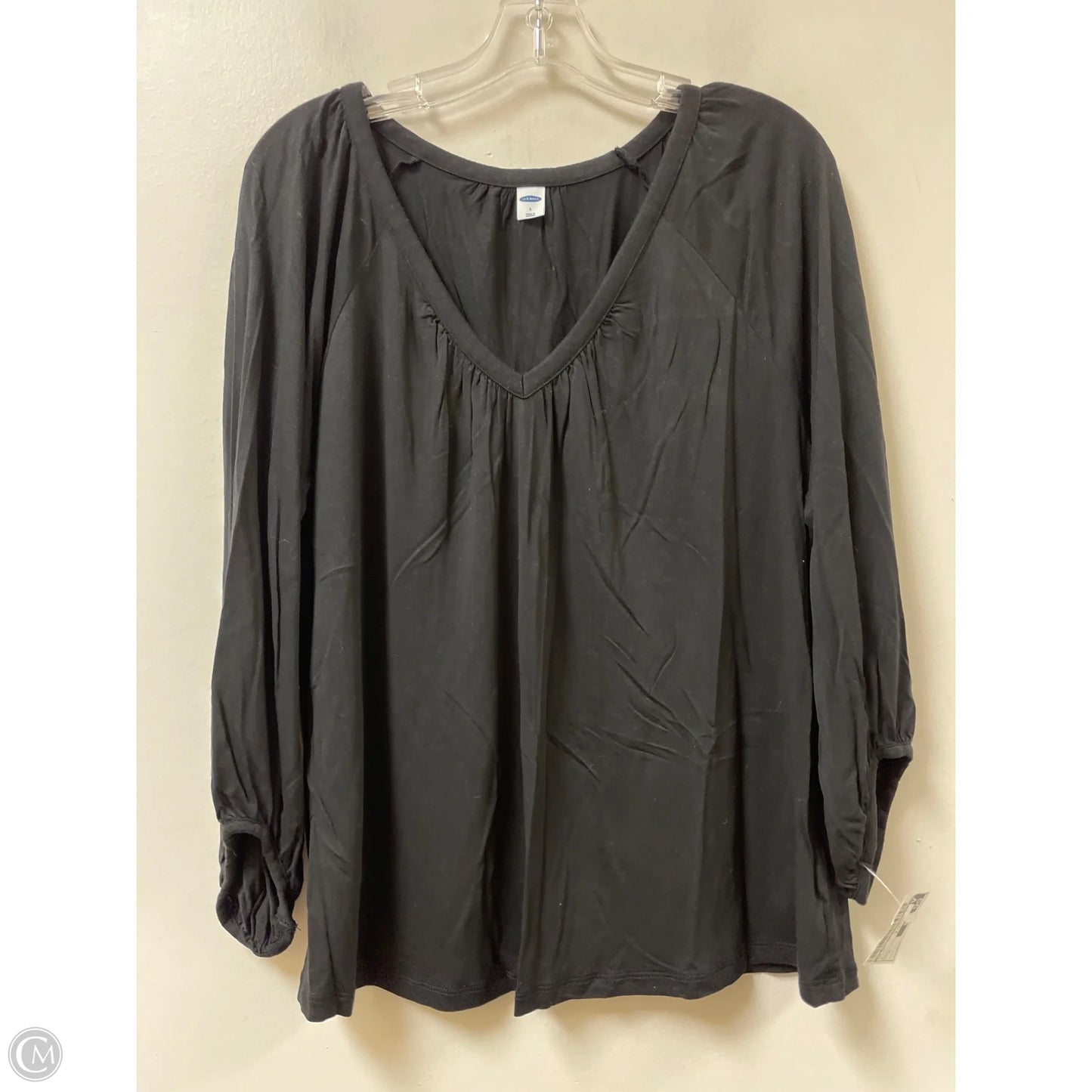 Top Long Sleeve By Old Navy In Black, Size: L