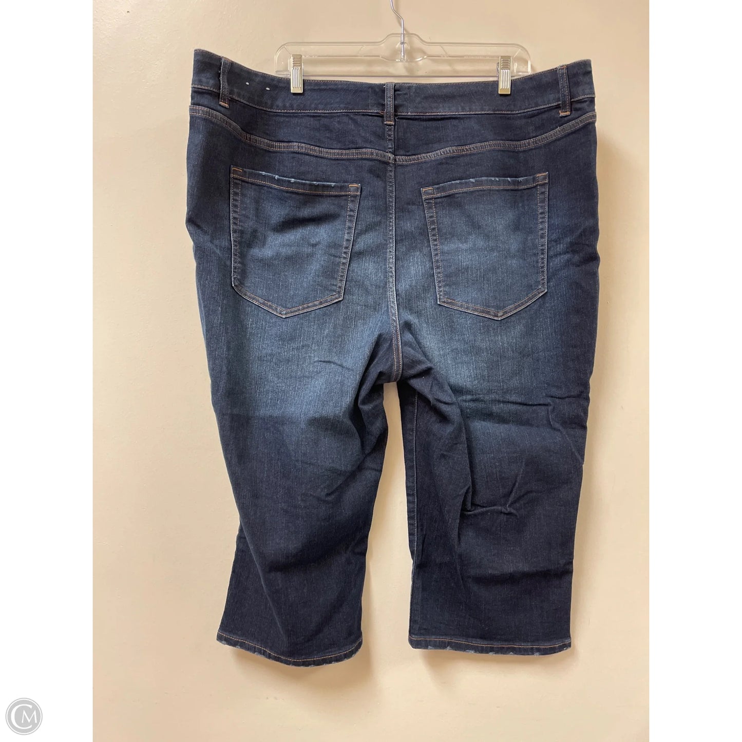 Jeans Cropped By Lane Bryant In Blue Denim, Size: 24